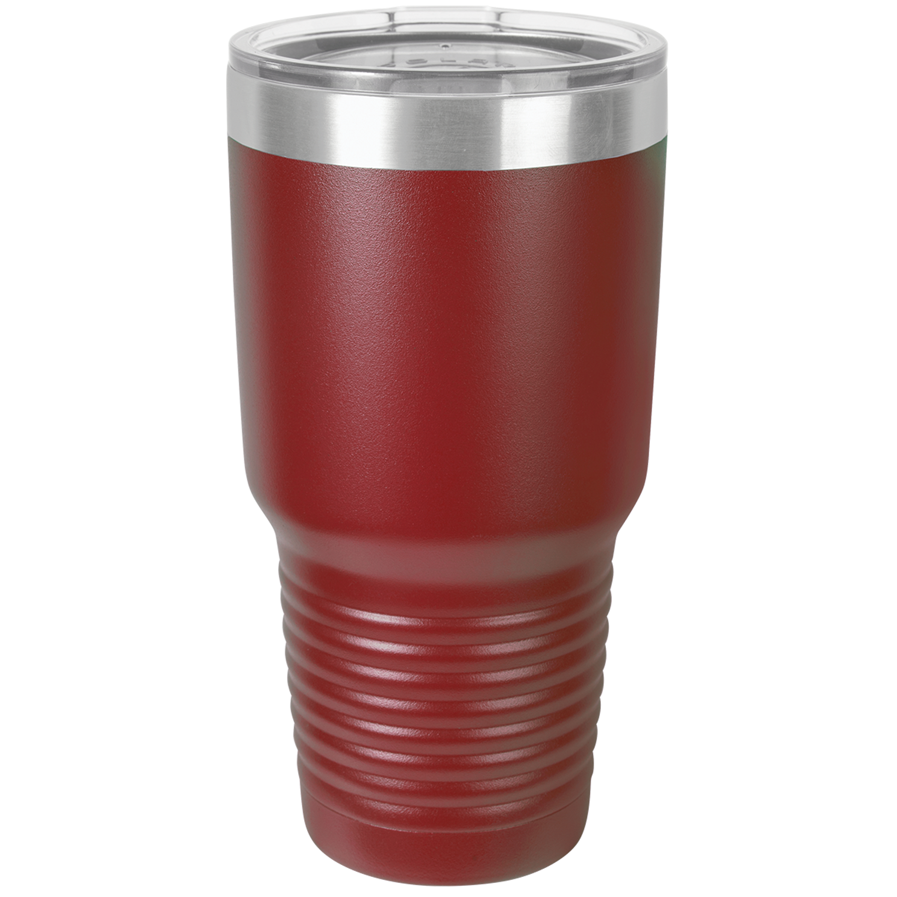 Maroon 30 oz. Ringneck Tumbler with Clear Lid blank-preview