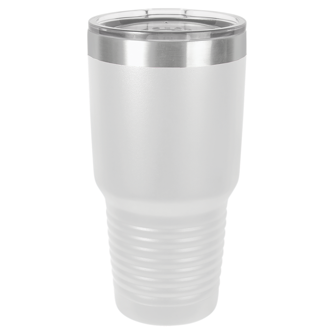 White 30 oz. Ringneck Tumbler with Clear Lid preview
