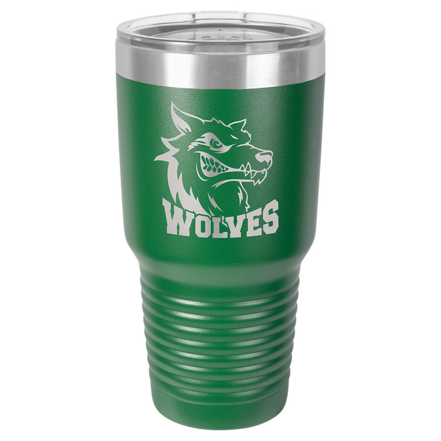 Green 30 oz. Ringneck Tumbler with Clear Lid