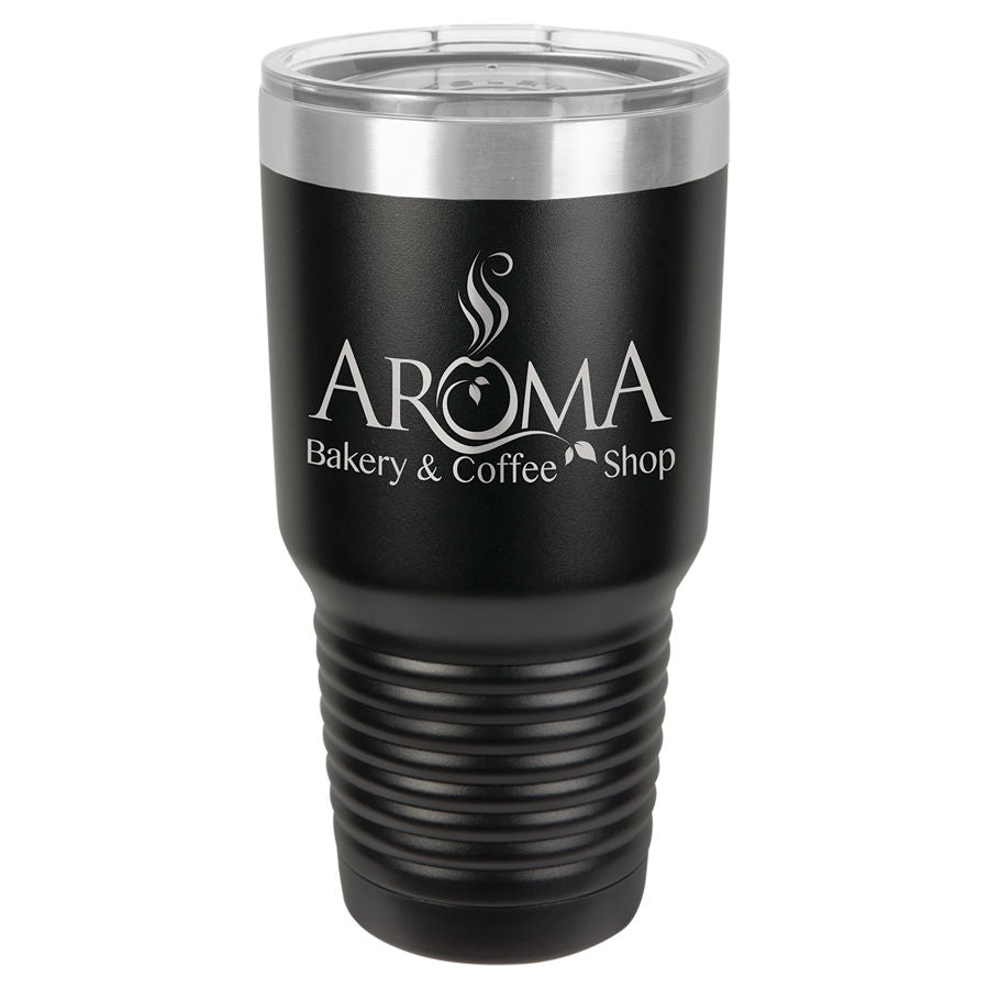 Black 30 oz. Ringneck Tumbler with Clear Lid