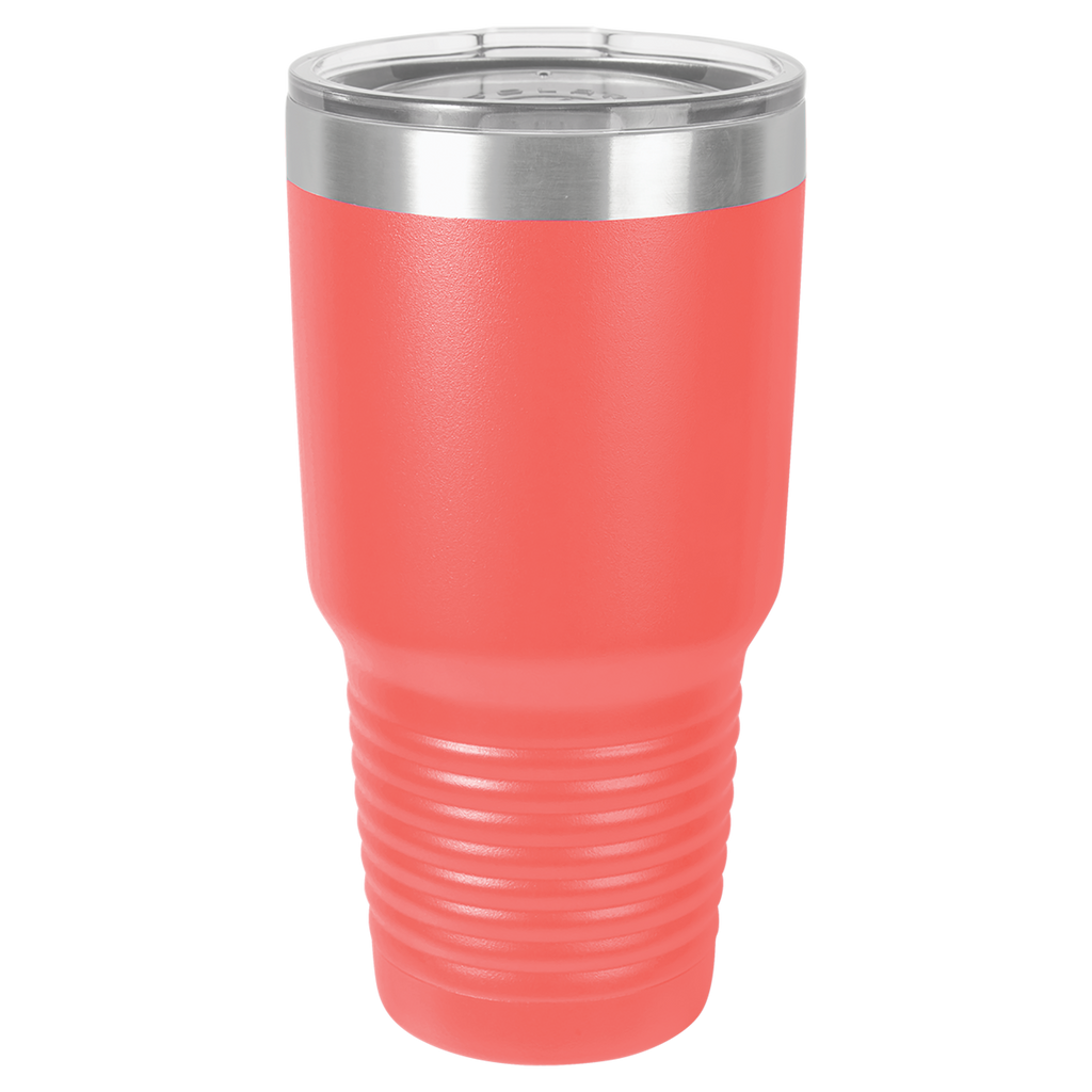 Coral 30 oz. Ringneck Tumbler with Clear Lid blank-preview