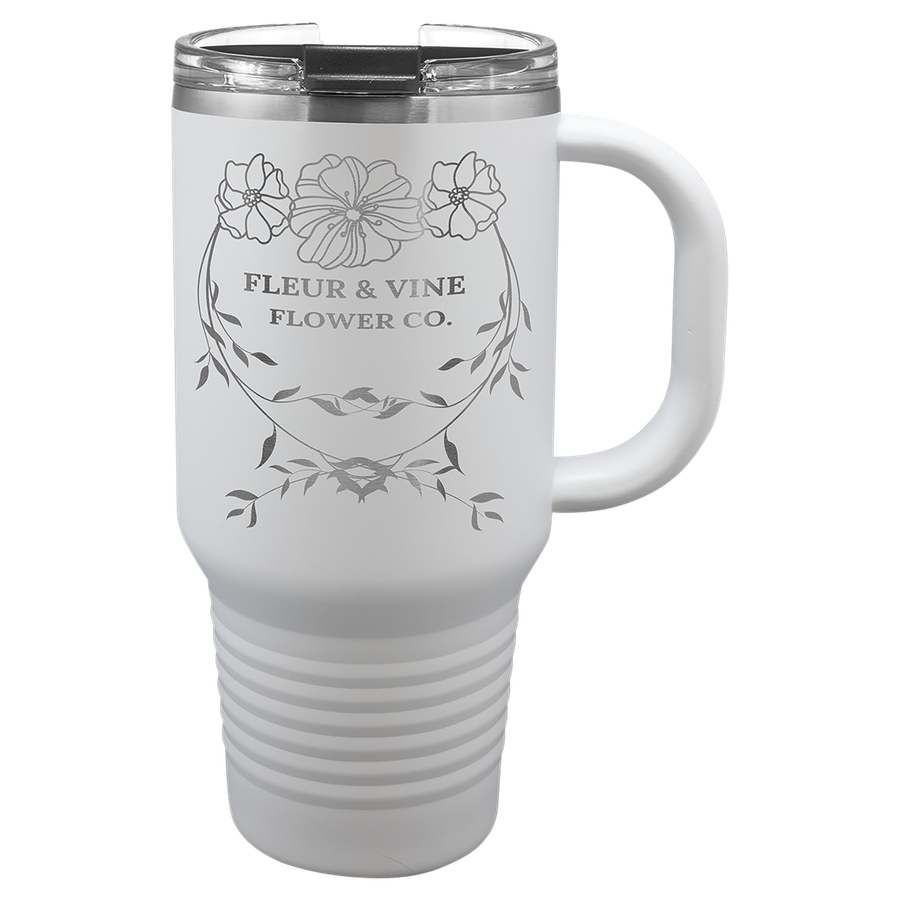 White 32 oz Travel Mug