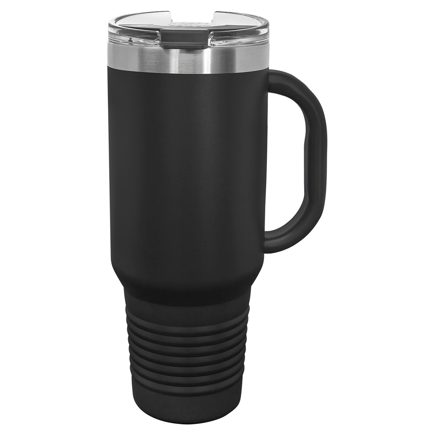 Black 40 oz. Travel Mug with Straw and Snap Lid blank-preview