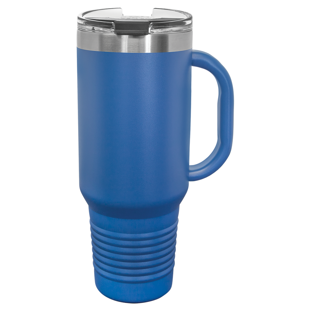 Royal Blue 40 oz. Travel Mug with Straw and Snap Lid blank-preview
