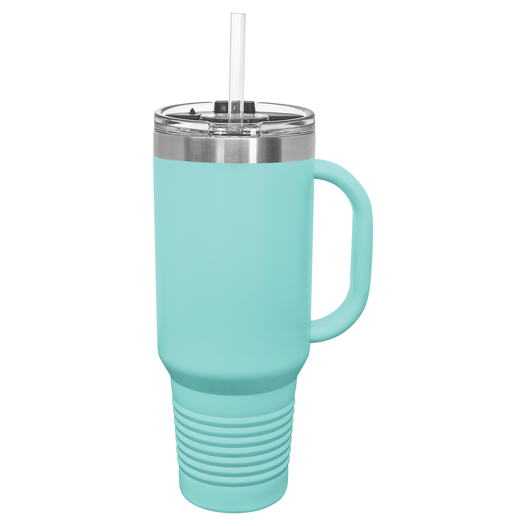 Teal 40 oz. Travel Mug with Straw and Snap Lid blank-preview