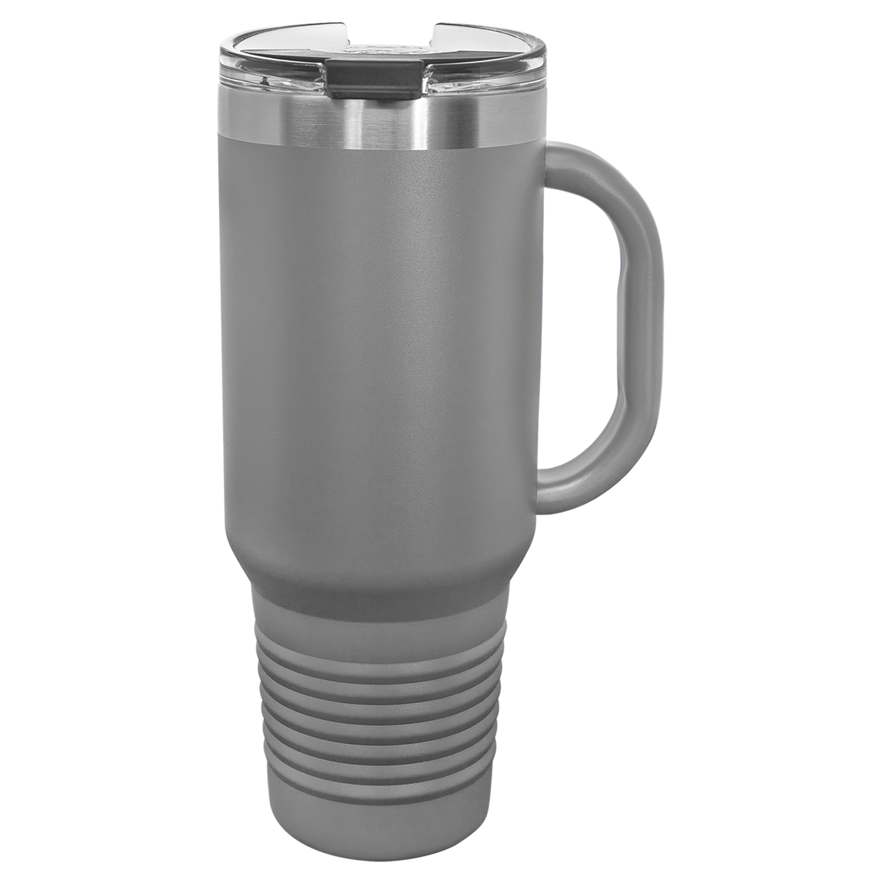 Dark Gray 40 oz. Travel Mug with Straw and Snap Lid blank-preview