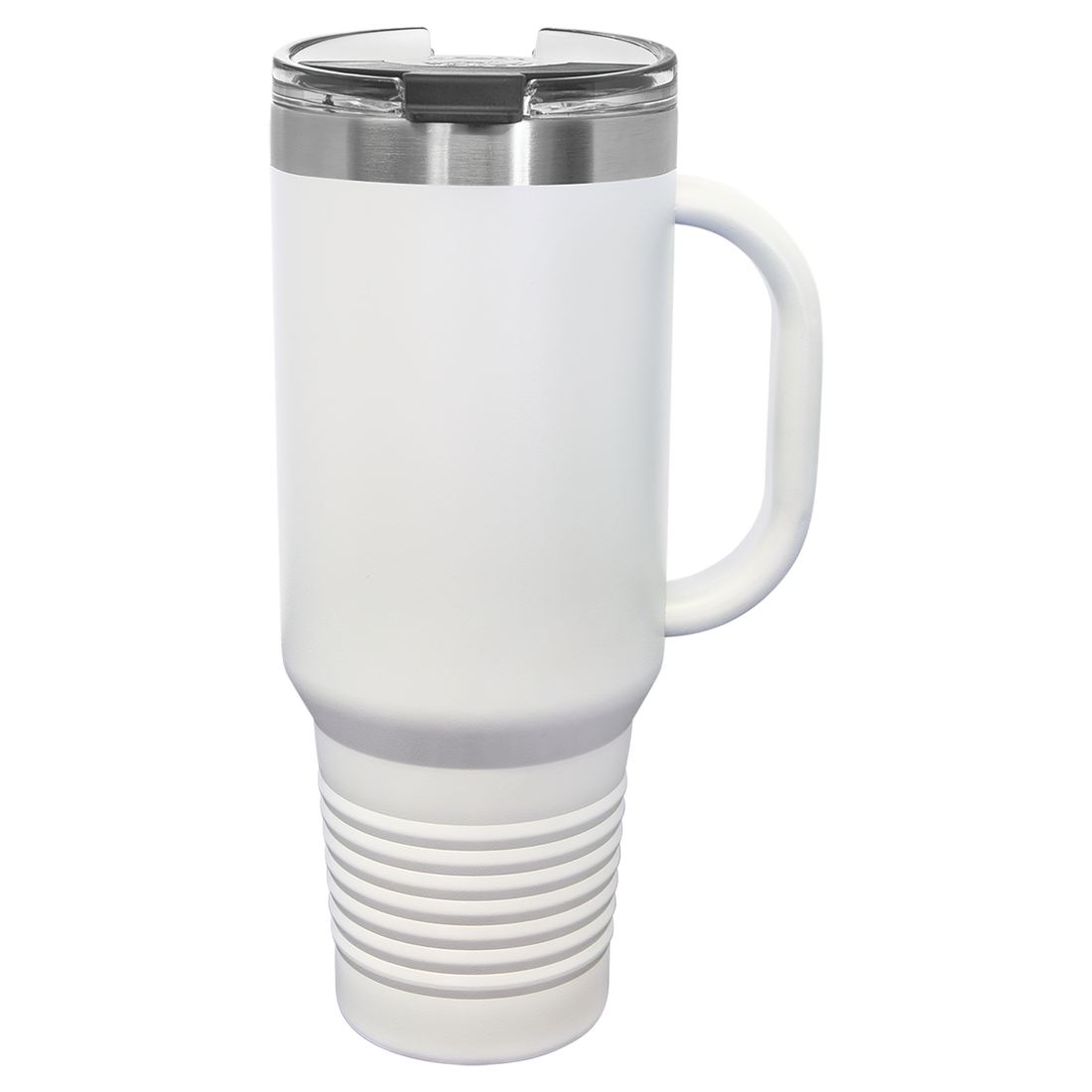 40 oz. Travel Mug with Handle & Straw – White preview