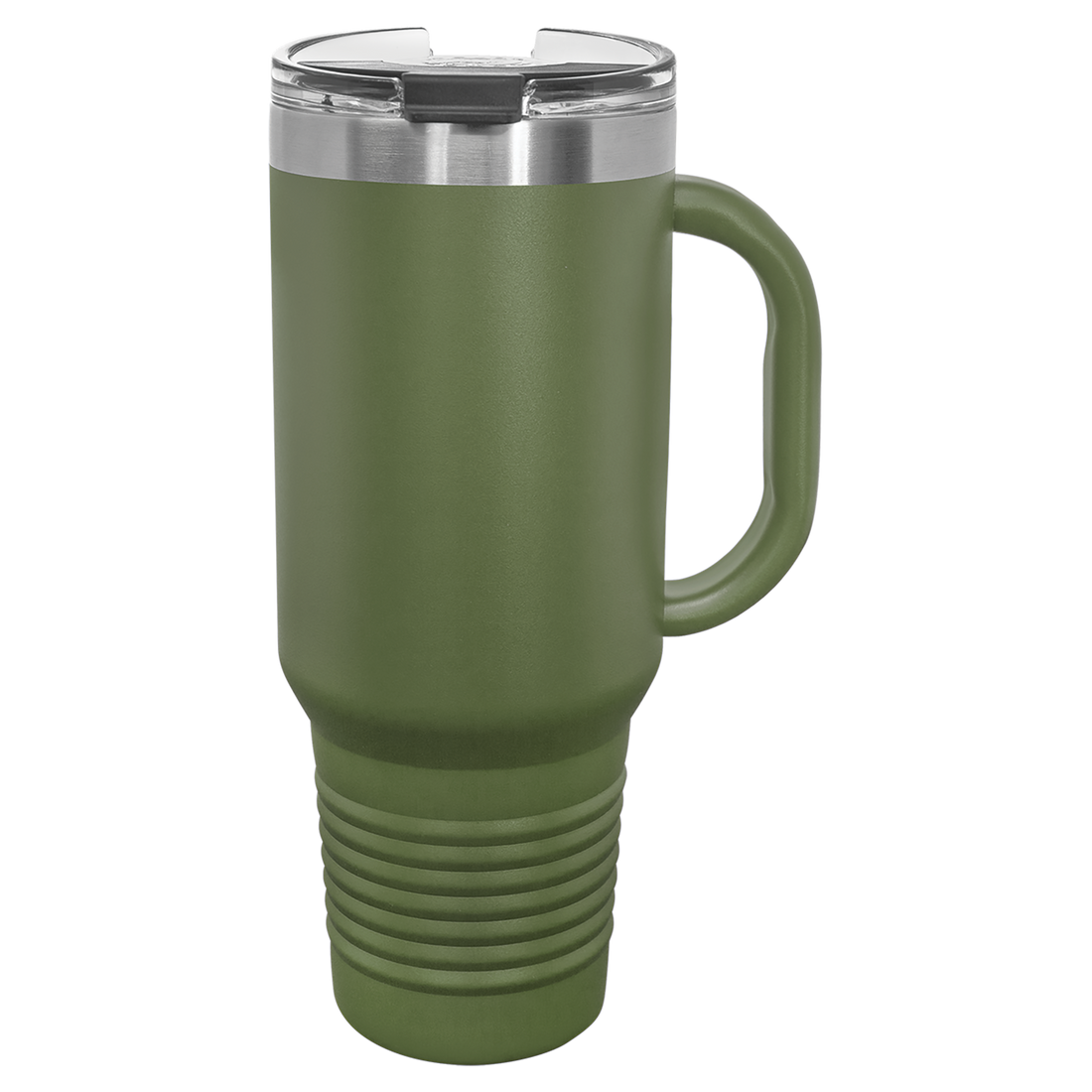 40 oz. Travel Mug with Handle & Straw – Olive Green preview