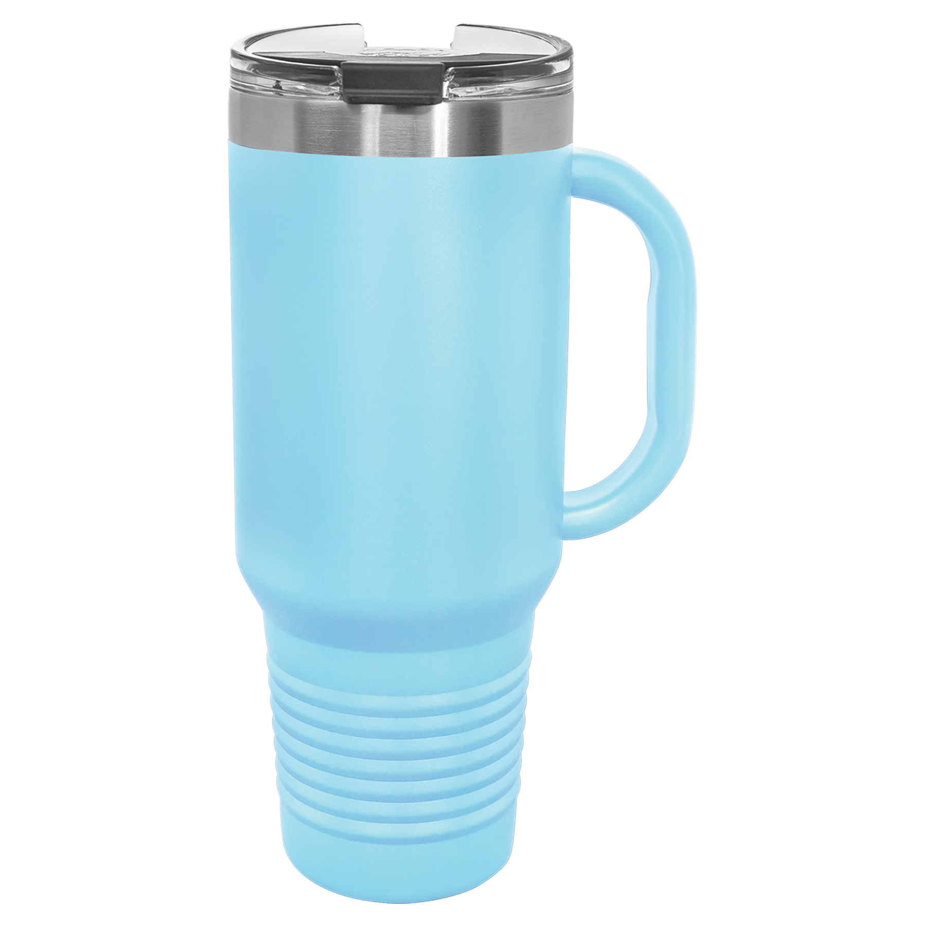 Light Blue 40 oz. Travel Mug with Straw and Snap Lid blank-preview