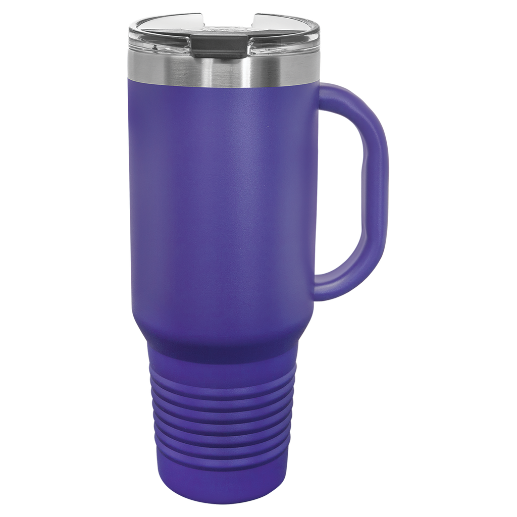 Purple 40 oz. Travel Mug with Straw and Snap Lid blank-preview