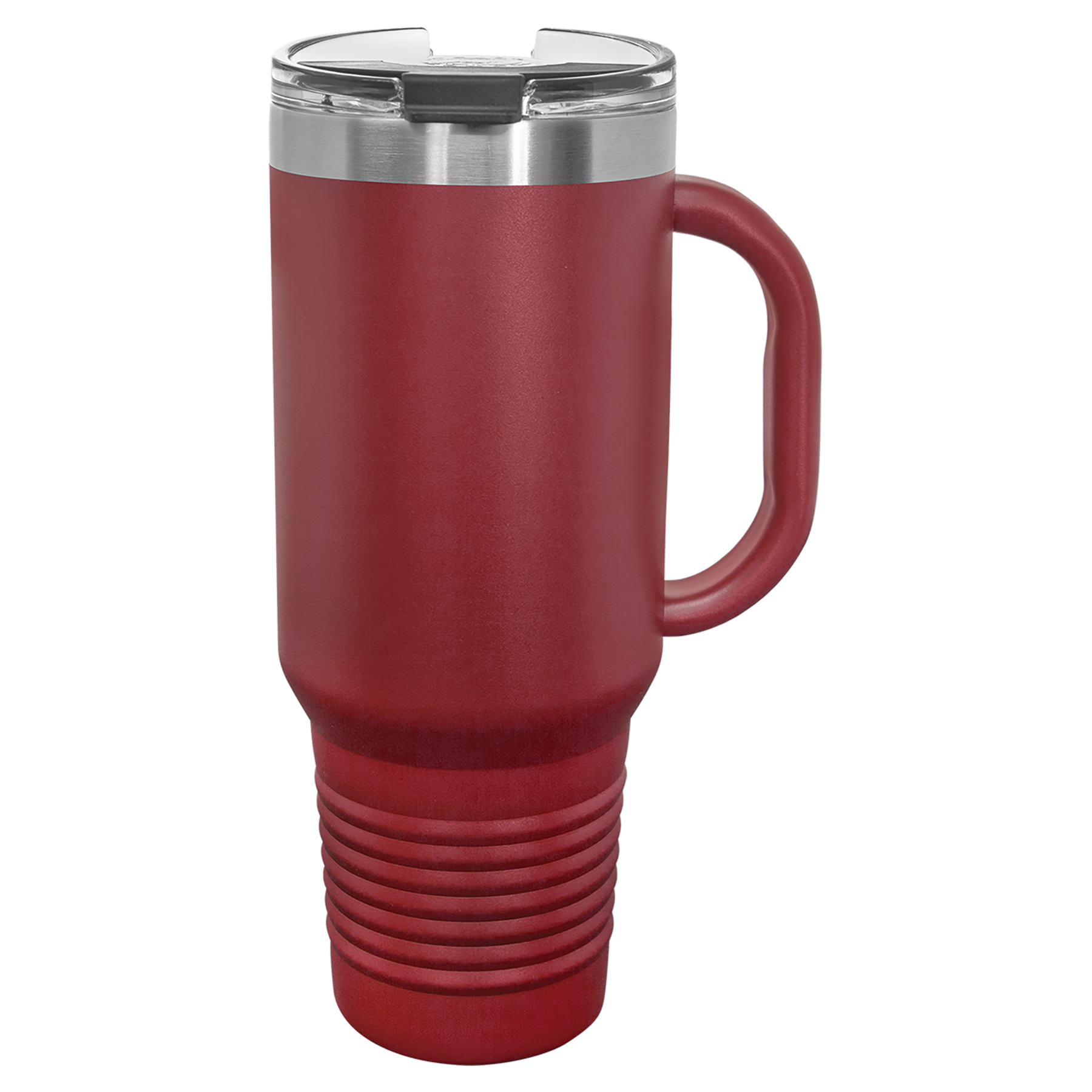 Maroon 40 oz. Travel Mug with Straw and Snap Lid blank-preview