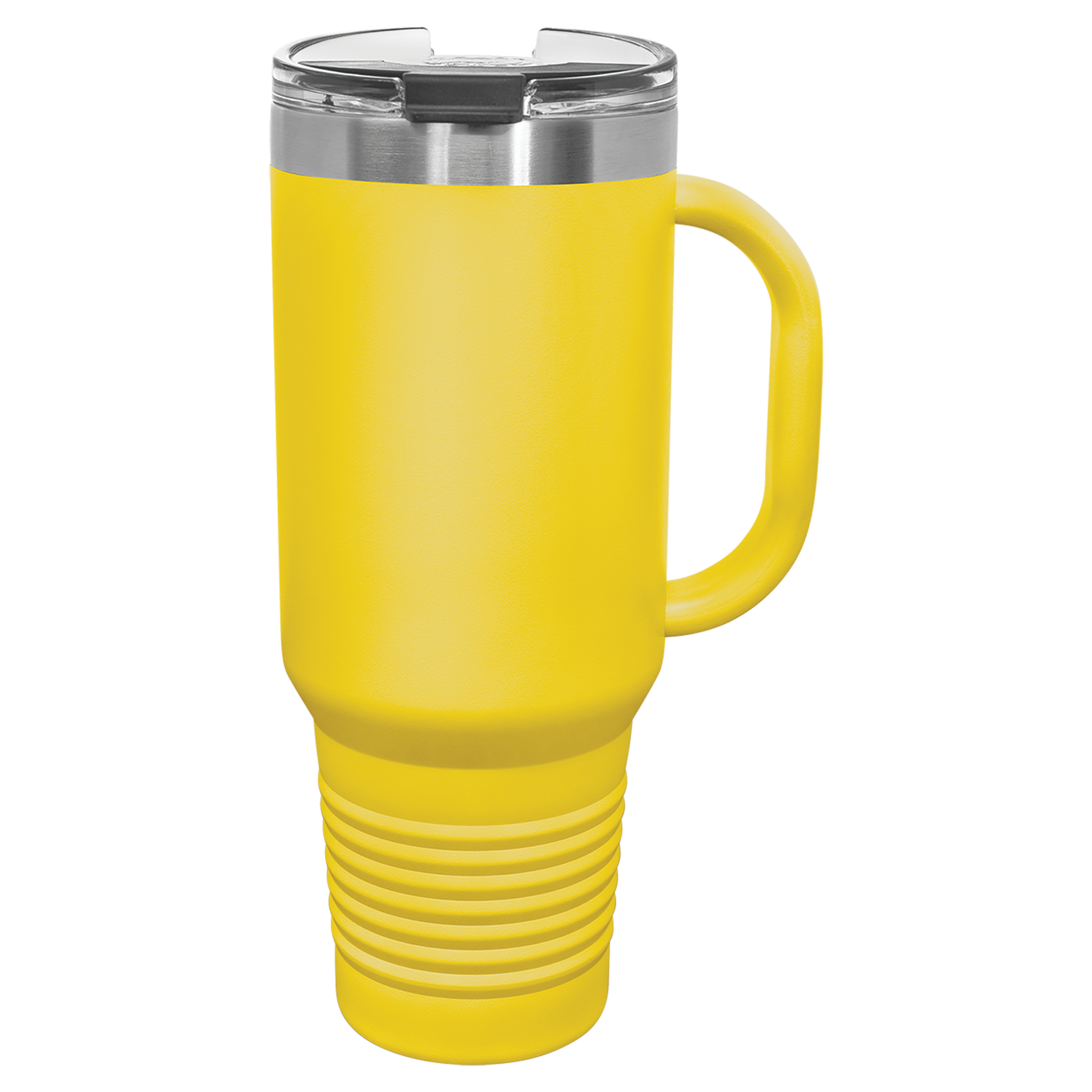Yellow 40 oz. Travel Mug with Straw and Snap Lid blank-preview