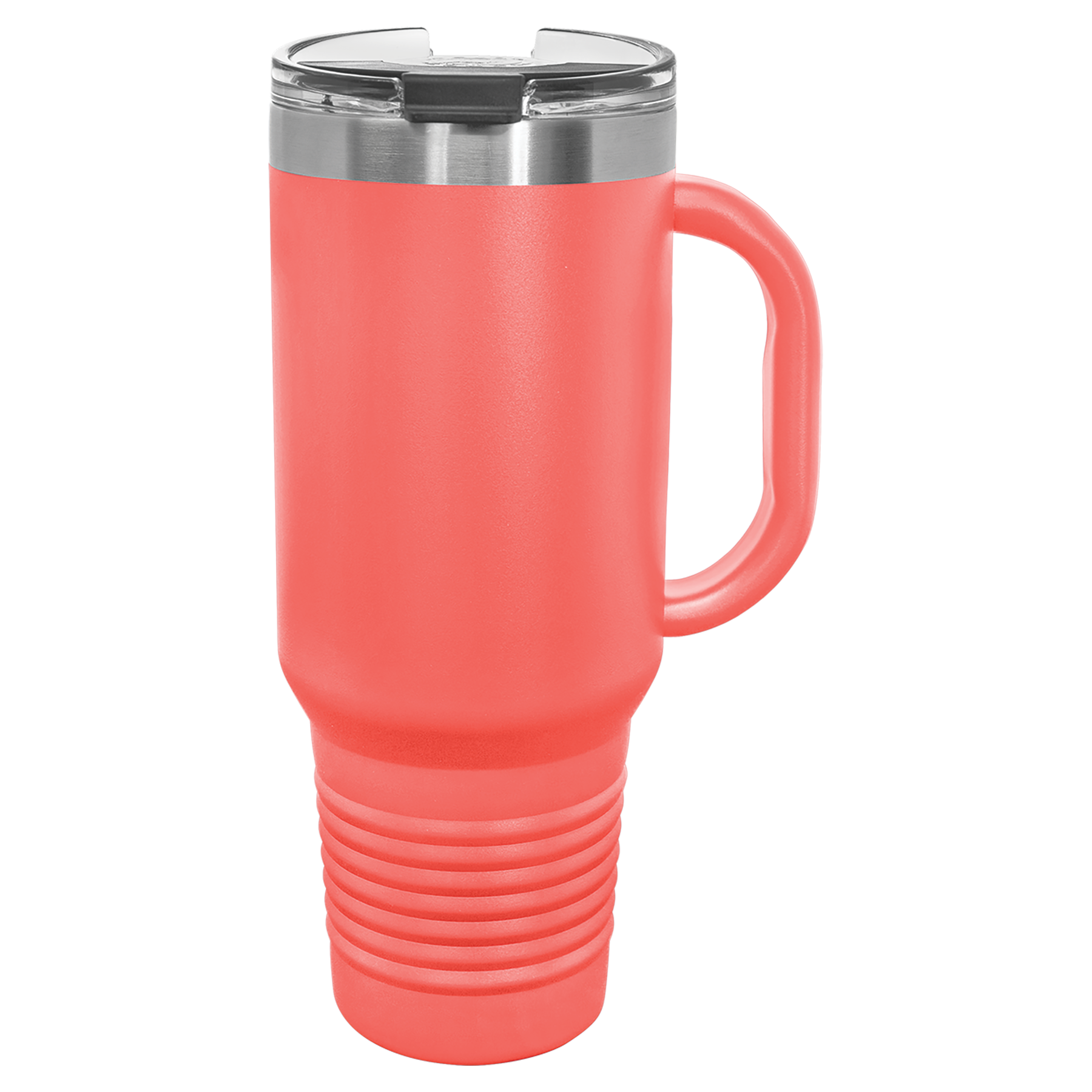 Coral 40 oz. Travel Mug with Straw and Snap Lid blank-preview