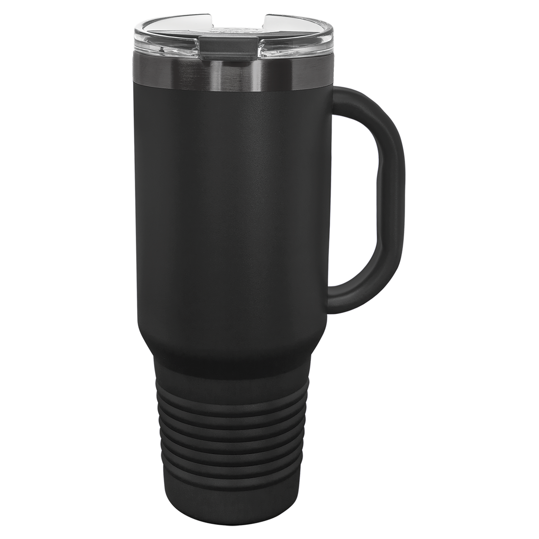 40 oz. Black/Ghost Black ION-Plated Travel Mug with Straw preview