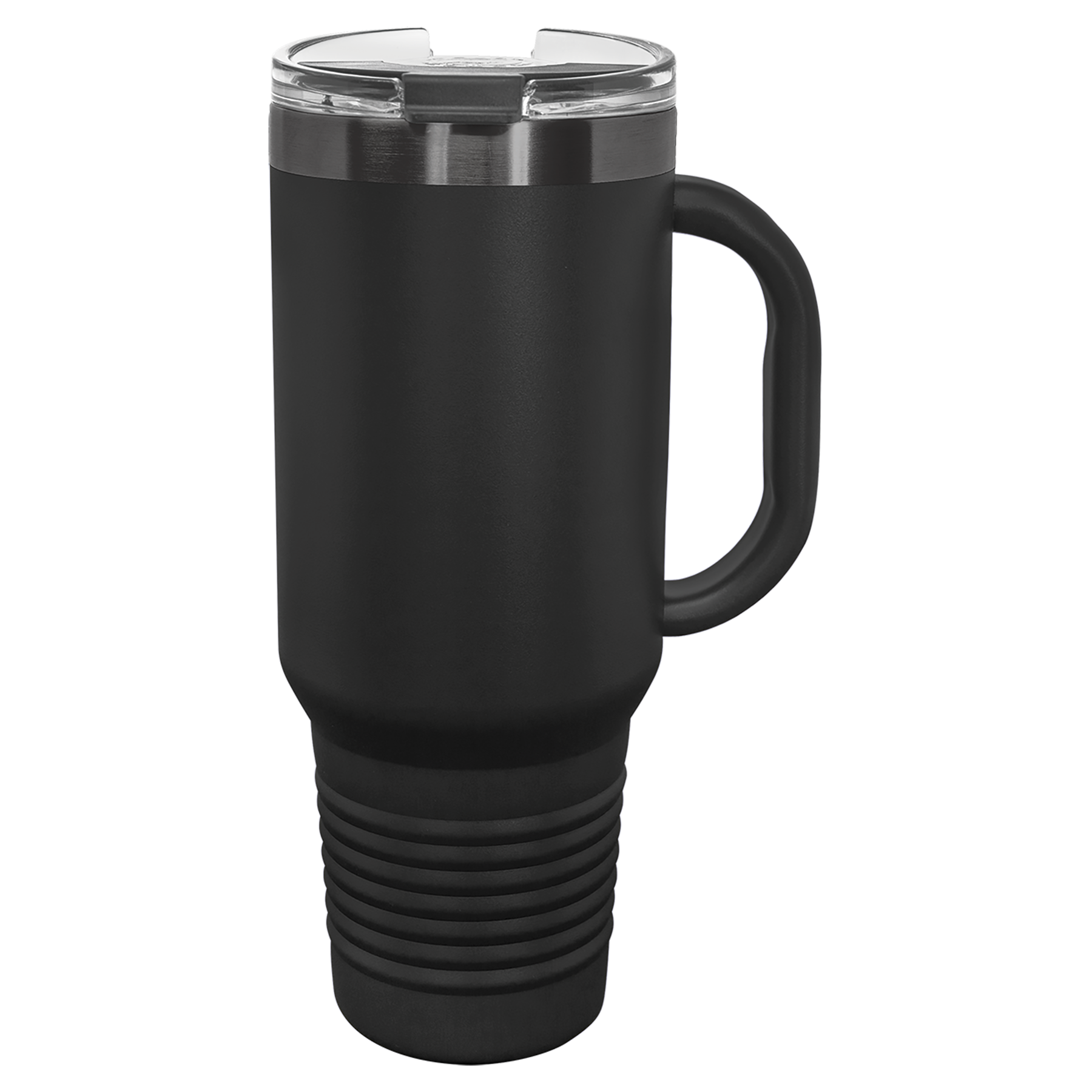 40 oz. Black/Ghost Black ION-Plated Travel Mug with Straw blank-preview