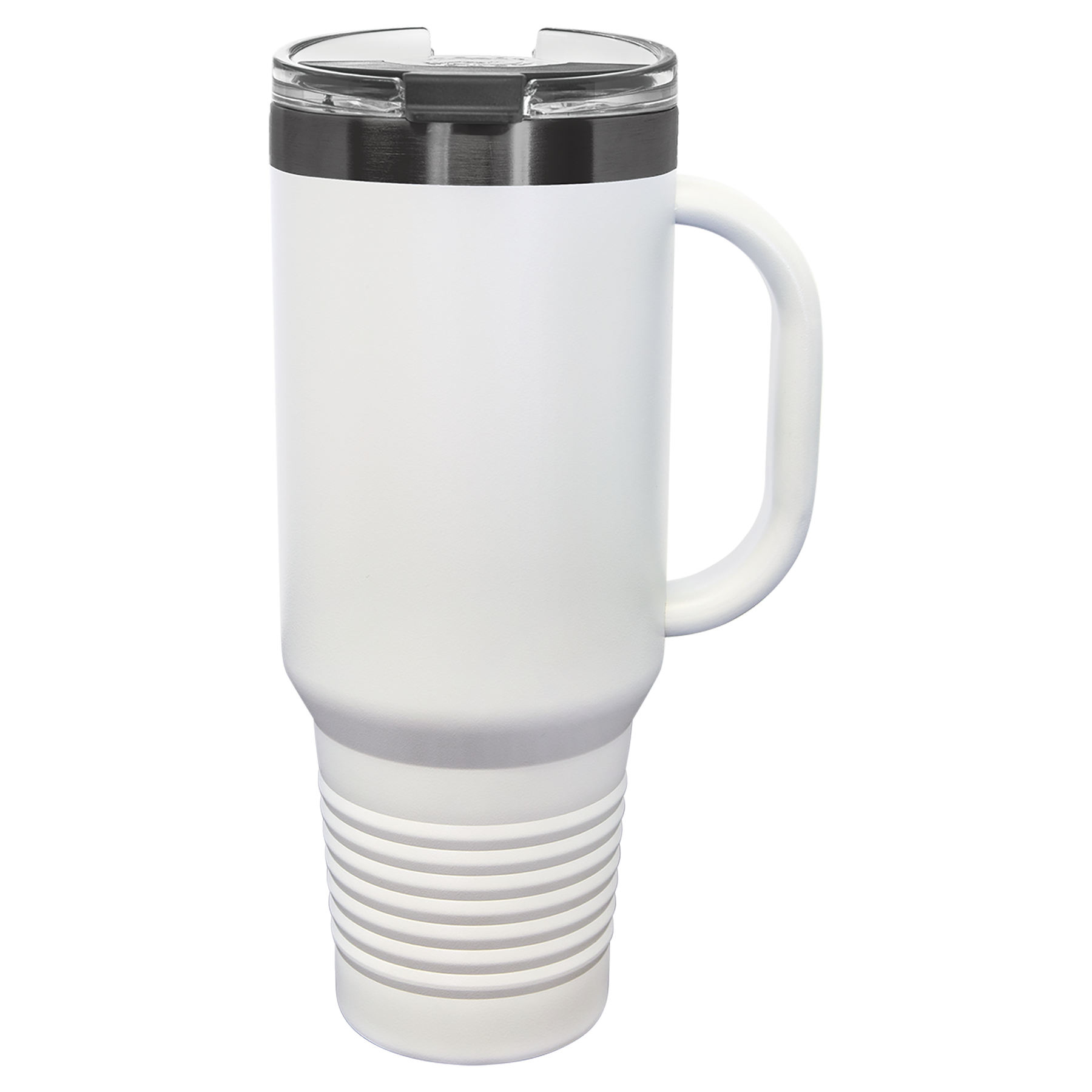 40 oz. White/Ghost Black ION-Plated Travel Mug with Straw blank-preview
