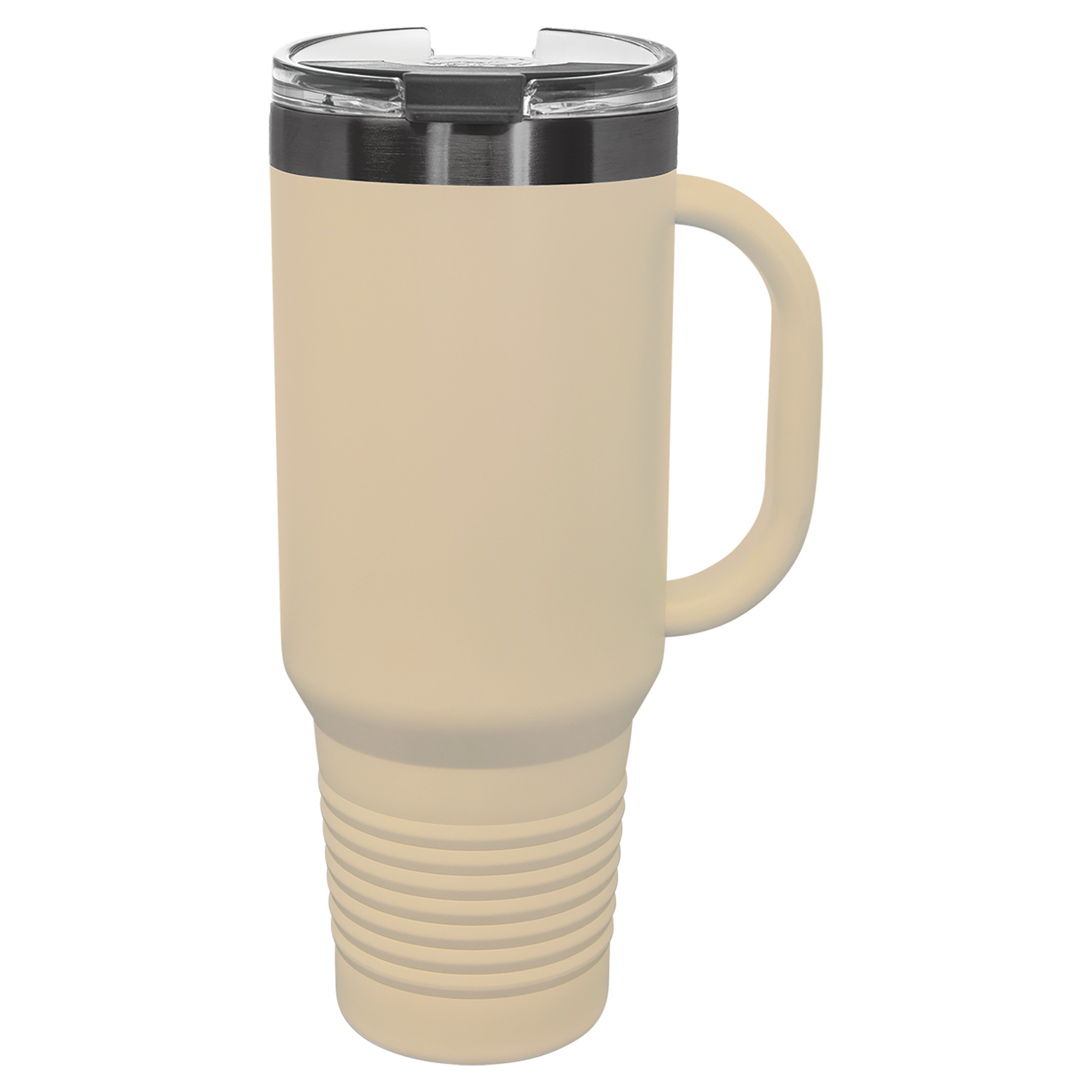 40 oz. Warm Sand/Ghost Black ION-Plated Travel Mug with Straw blank-preview