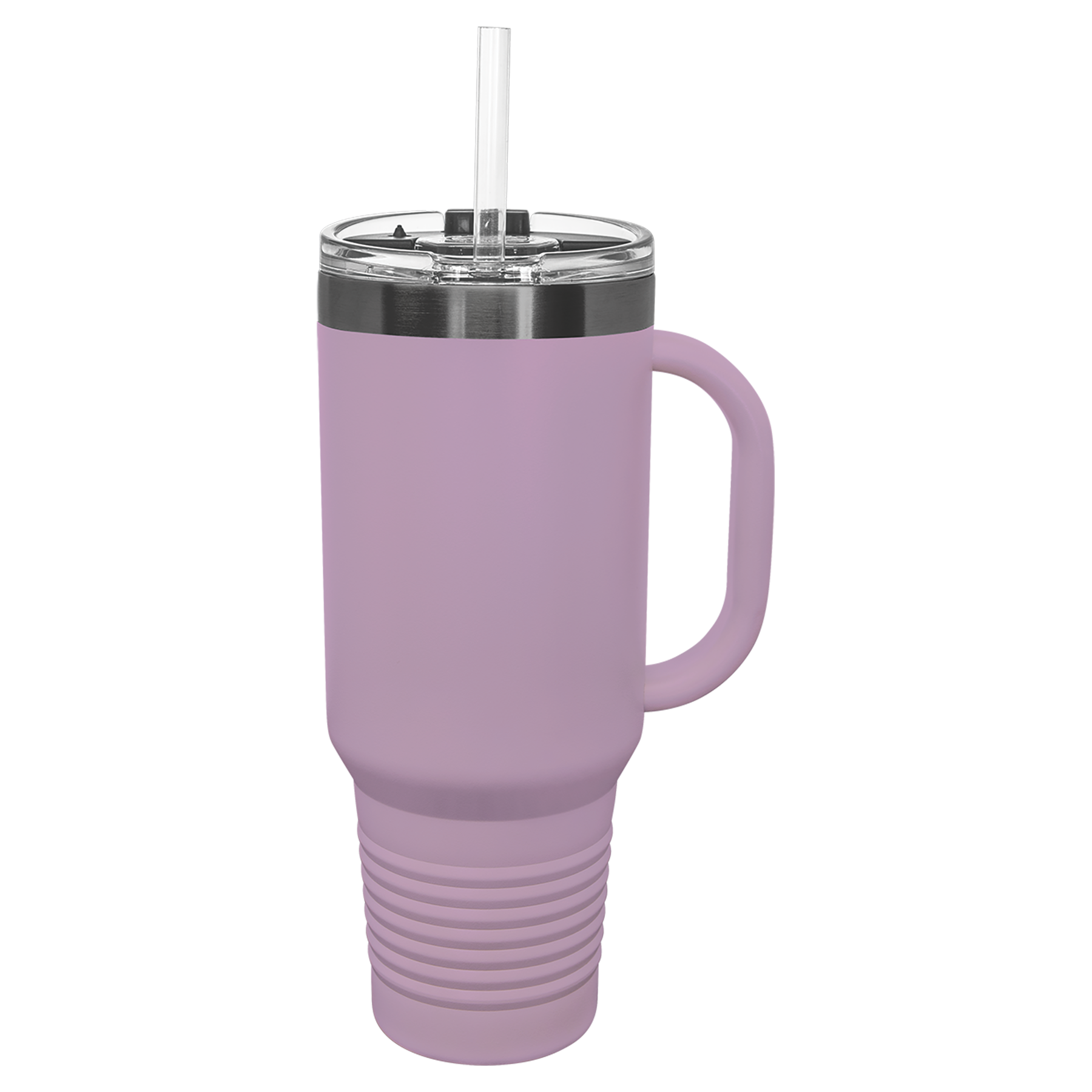 40 oz. Moody Lilac/Ghost Black ION-Plated Travel Mug with Straw