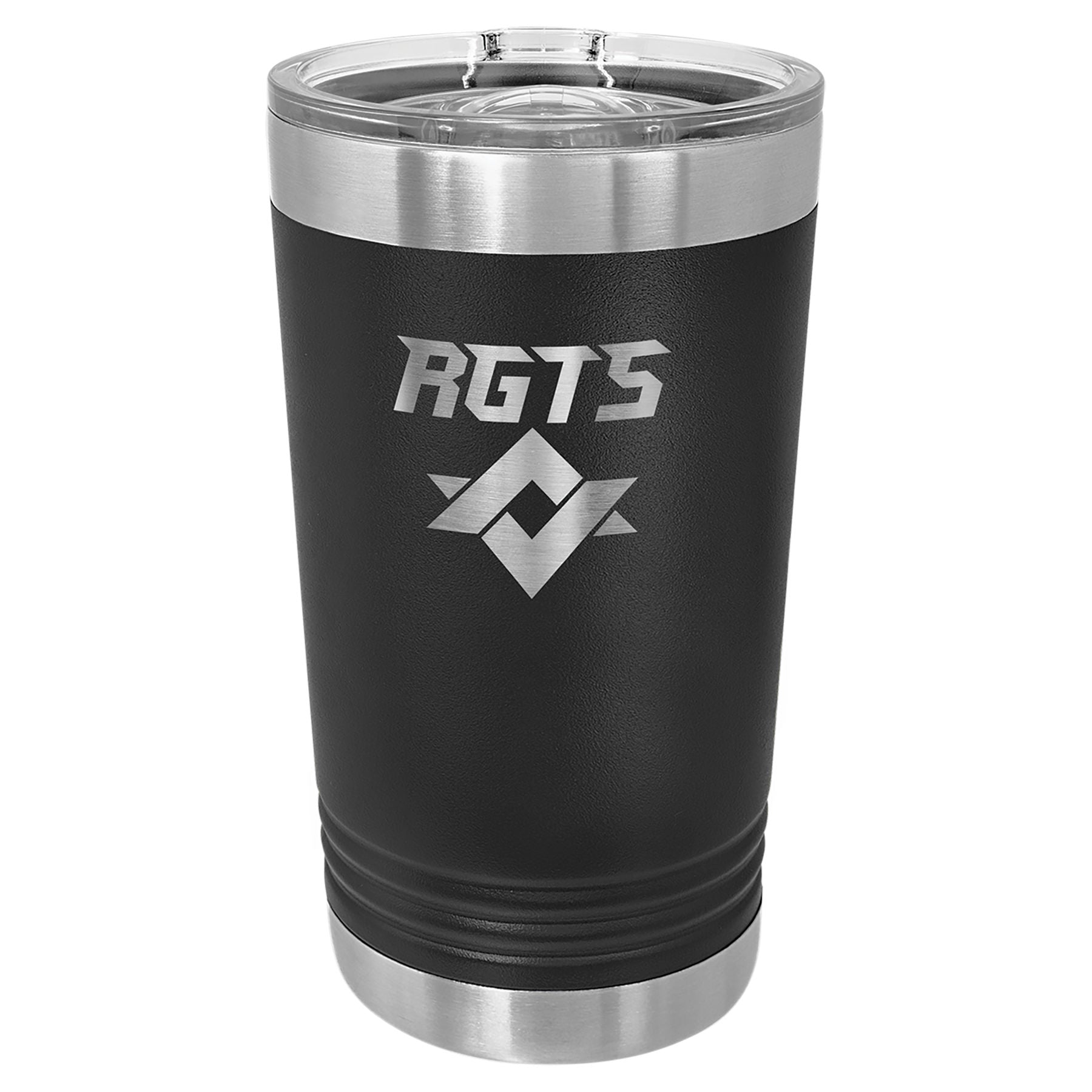 Black Pint with Clear Slider Lid
