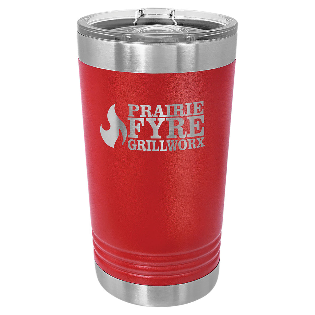 Red Pint with Clear Slider Lid