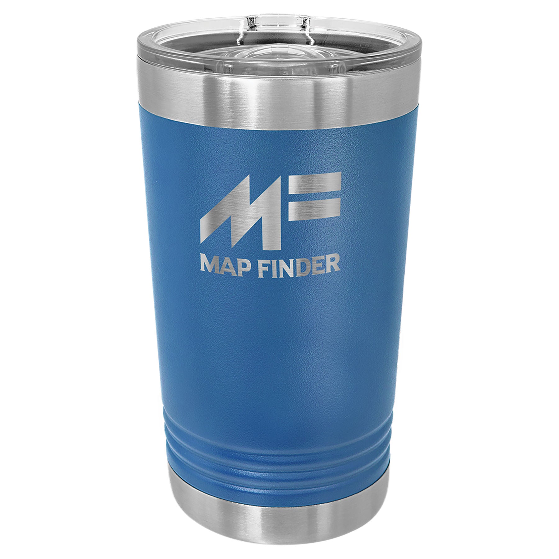 Royal Blue Pint with Clear Slider Lid