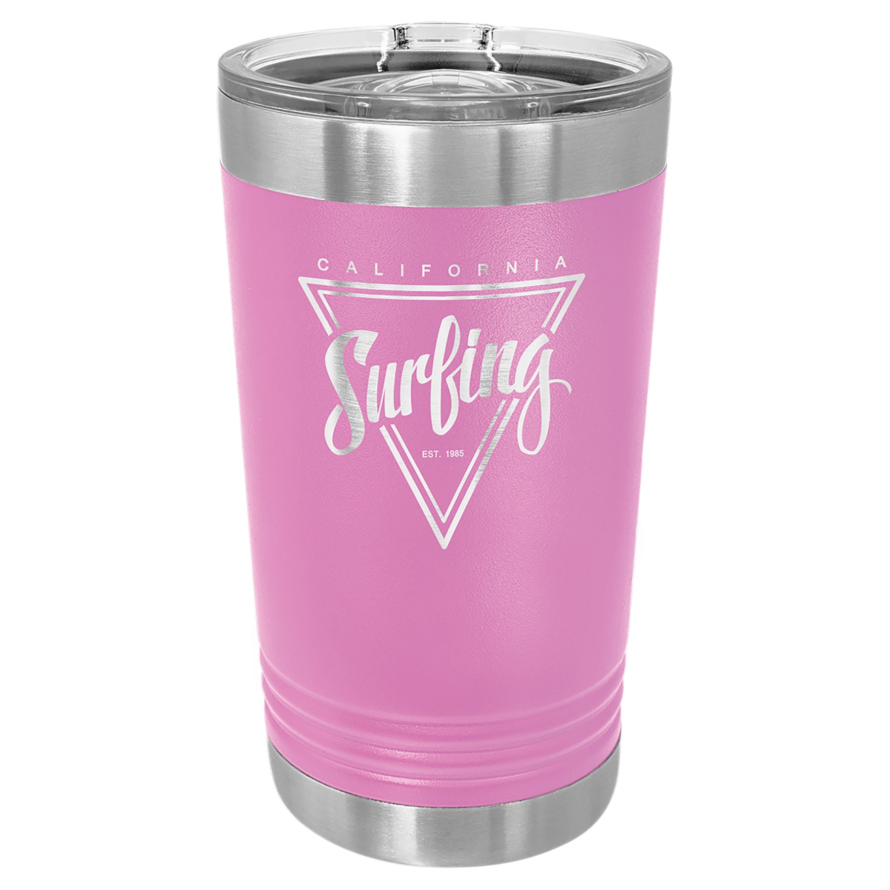 Light Purple Pint with Clear Slider Lid