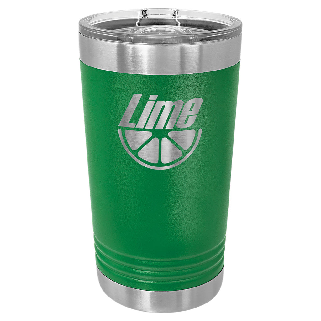 Green Pint with Clear Slider Lid