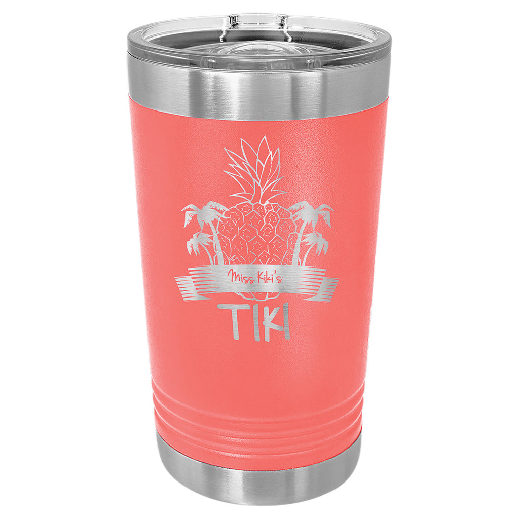 Coral Pint with Clear Slider Lid