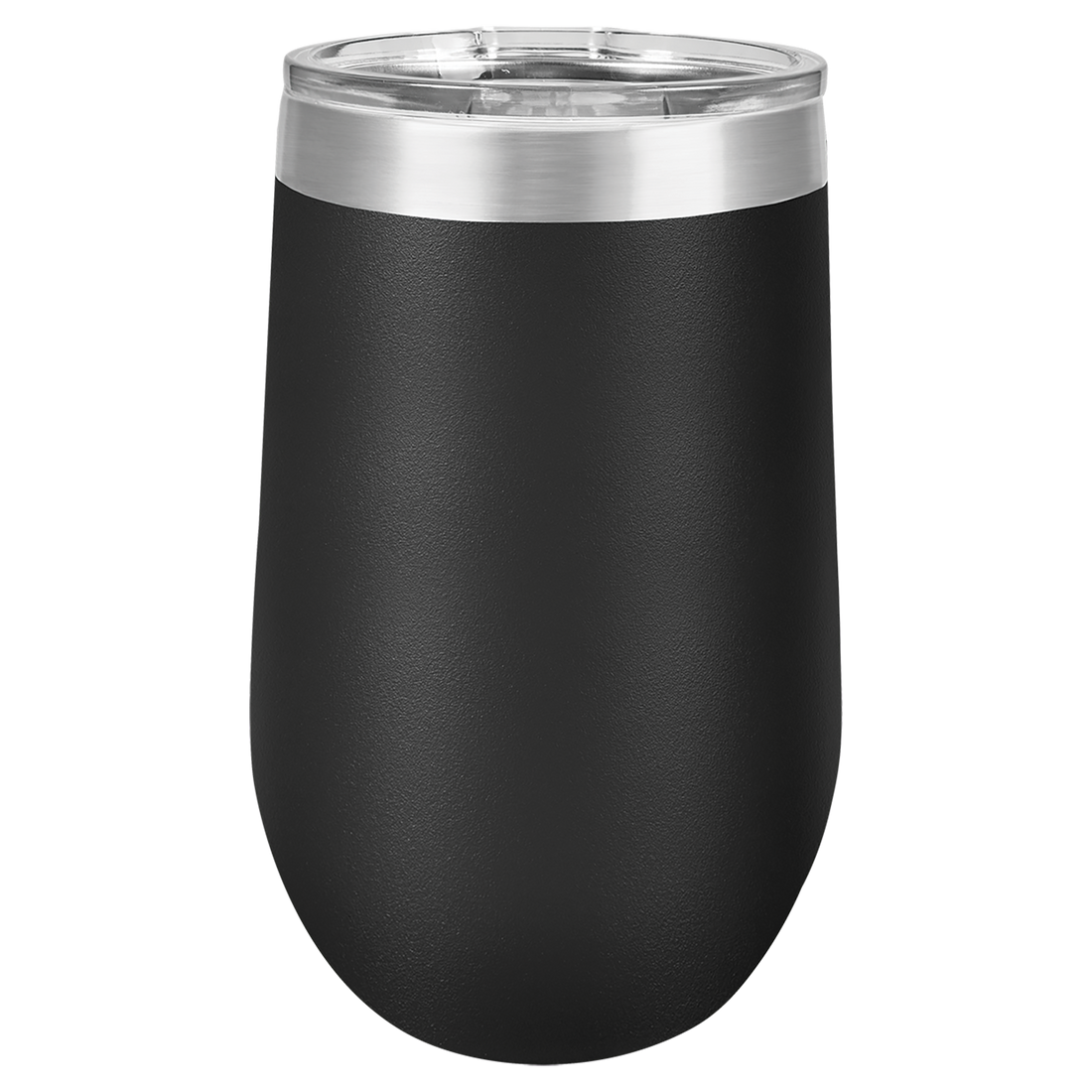 Stemless Wine Tumbler with Standard Lid – 16 oz. / Black preview