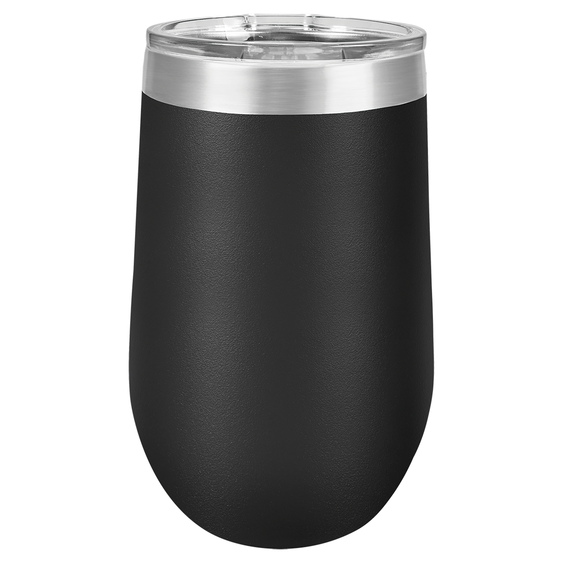 Black 16 oz. Stemless Tumbler with Clear Lid blank-preview
