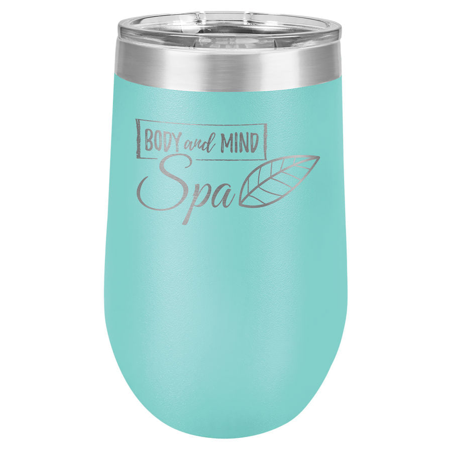Teal 16 oz. Stemless Tumbler with Clear Lid