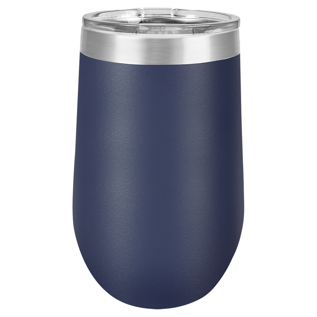 Navy Blue 16 oz. Stemless Tumbler with Clear Lid blank-preview