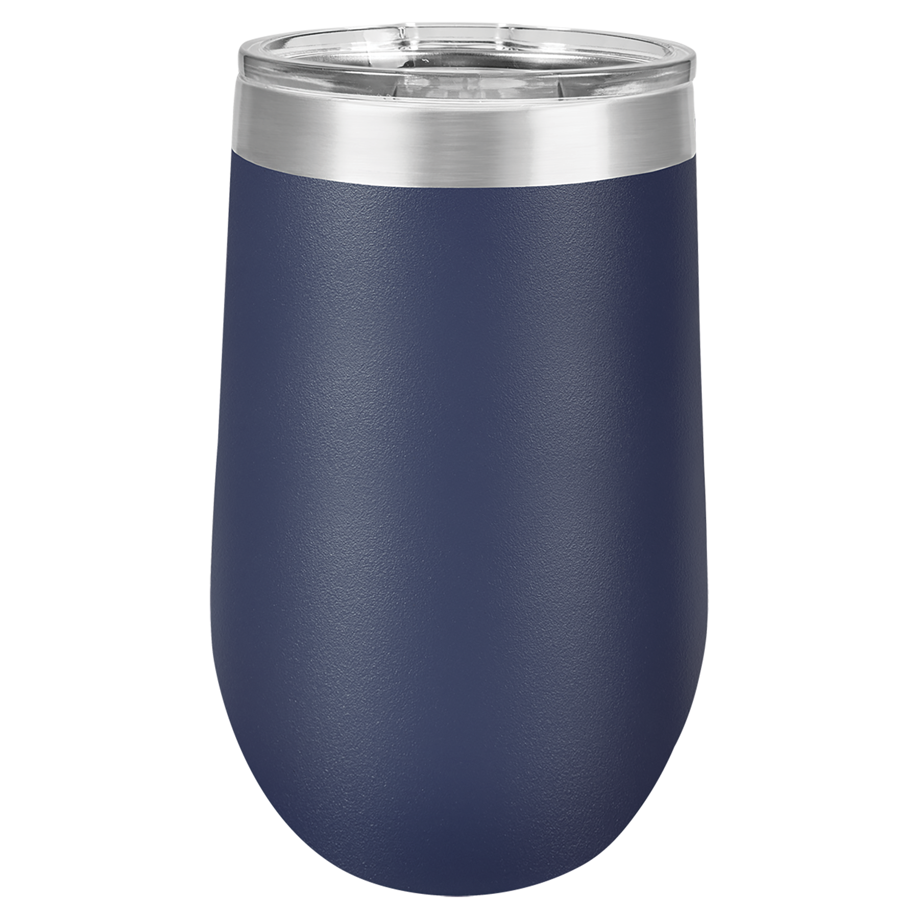 Navy Blue 16 oz. Stemless Tumbler with Clear Lid blank-preview
