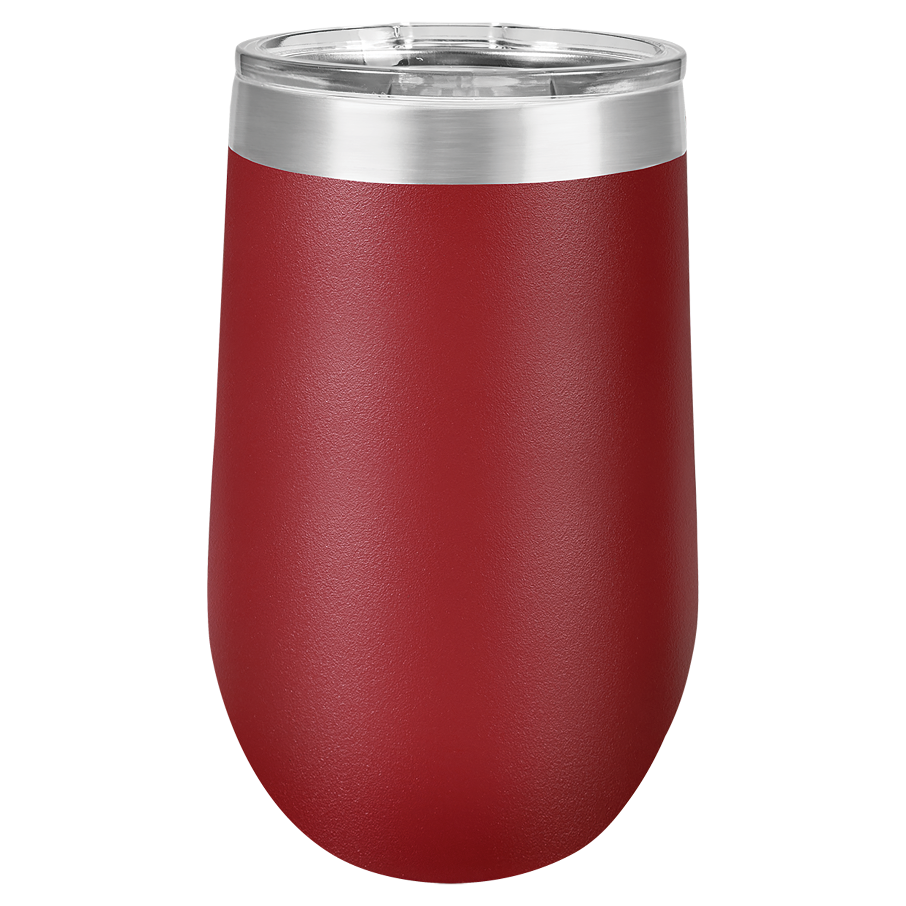 Maroon 16 oz. Stemless Tumbler with Clear Lid blank-preview