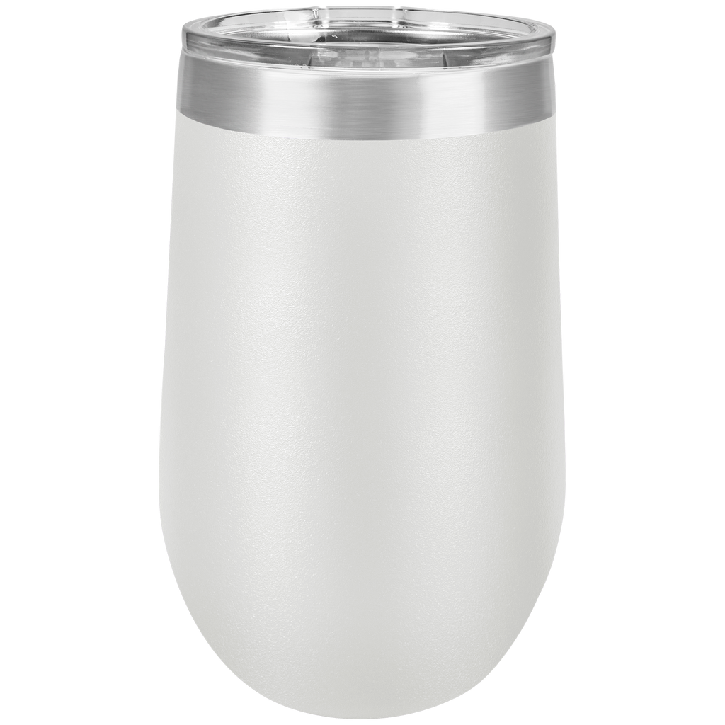 White 16 oz. Stemless Tumbler with Clear Lid blank-preview