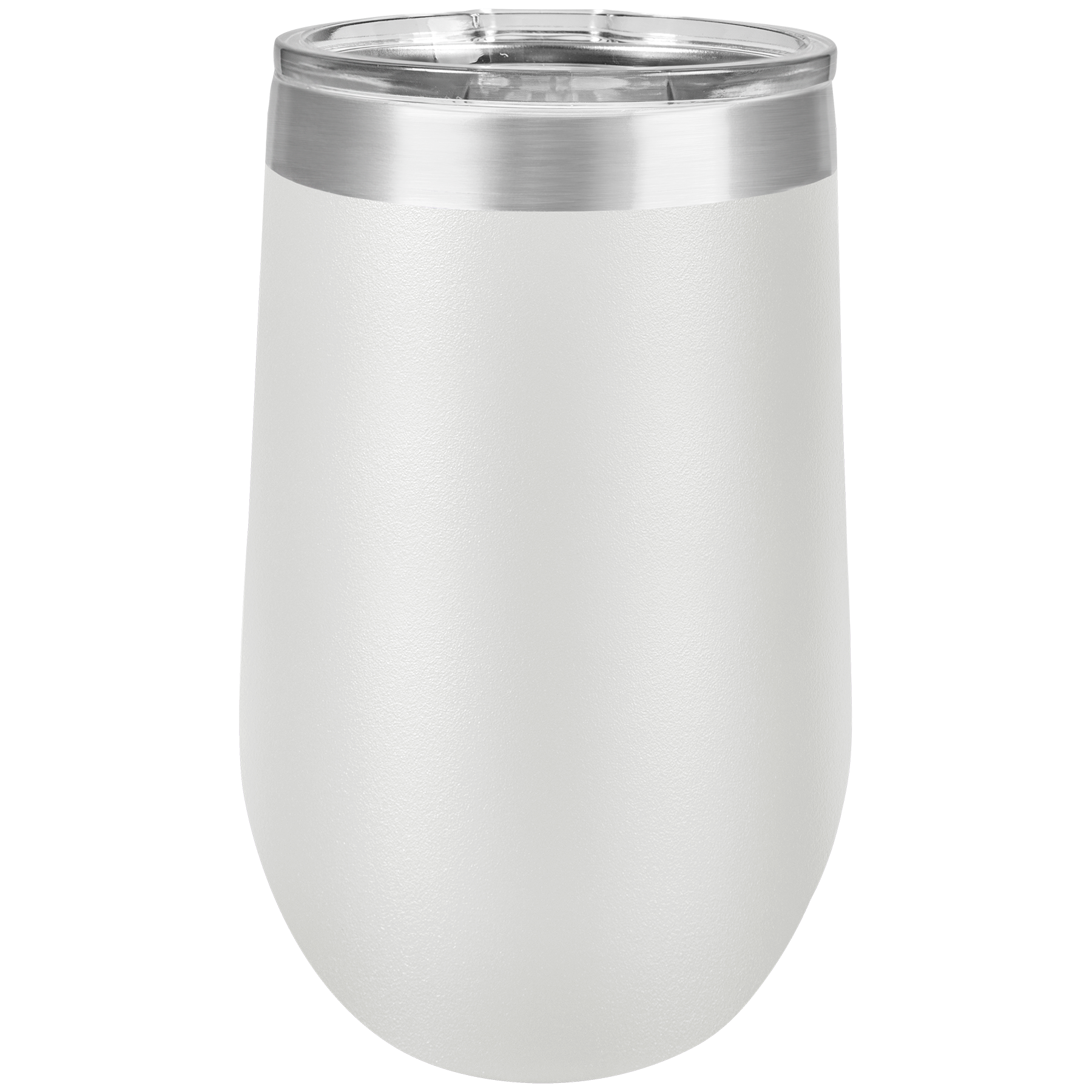 White 16 oz. Stemless Tumbler with Clear Lid blank-preview