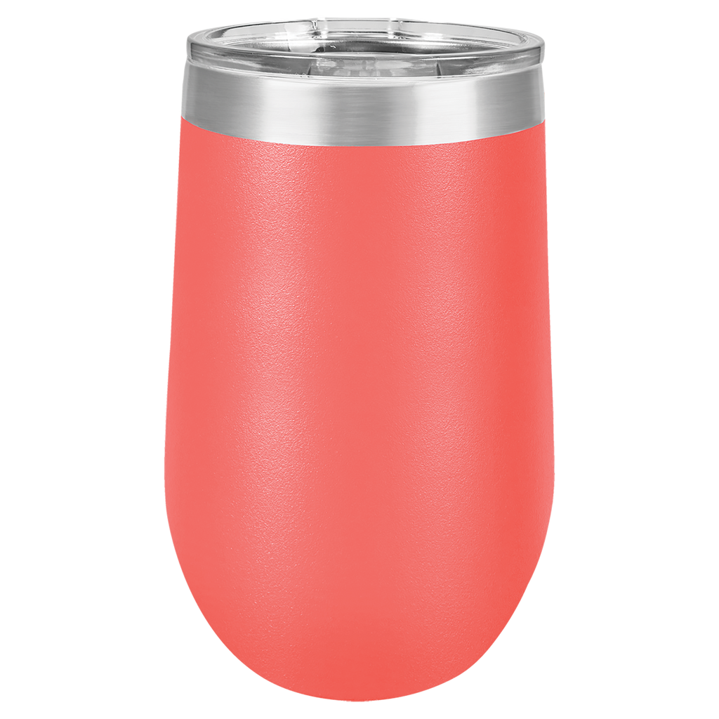 Coral 16 oz. Stemless Tumbler with Clear Lid blank-preview