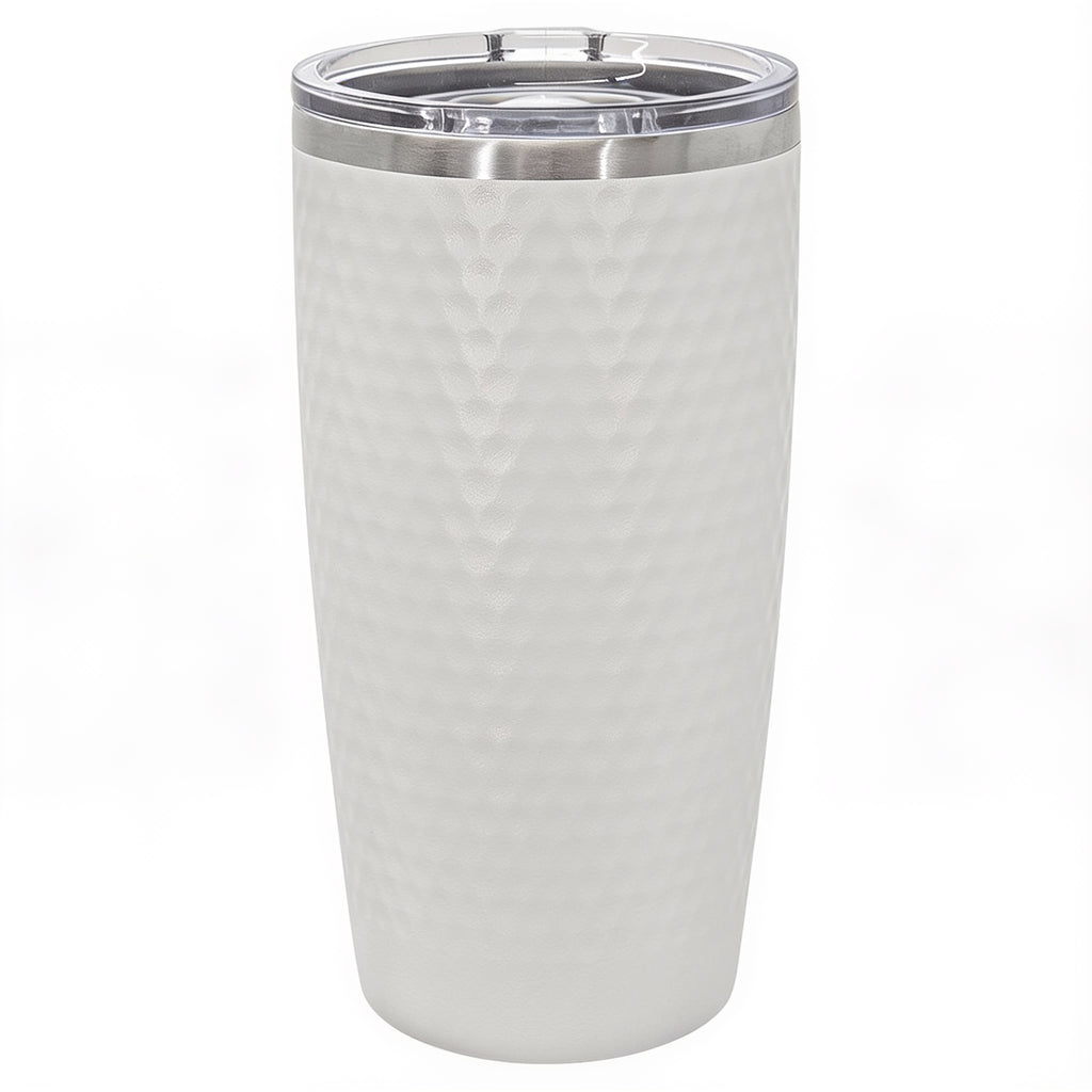 20 oz. White Golf Tumbler - Full Dimples and Slider Lid blank-preview
