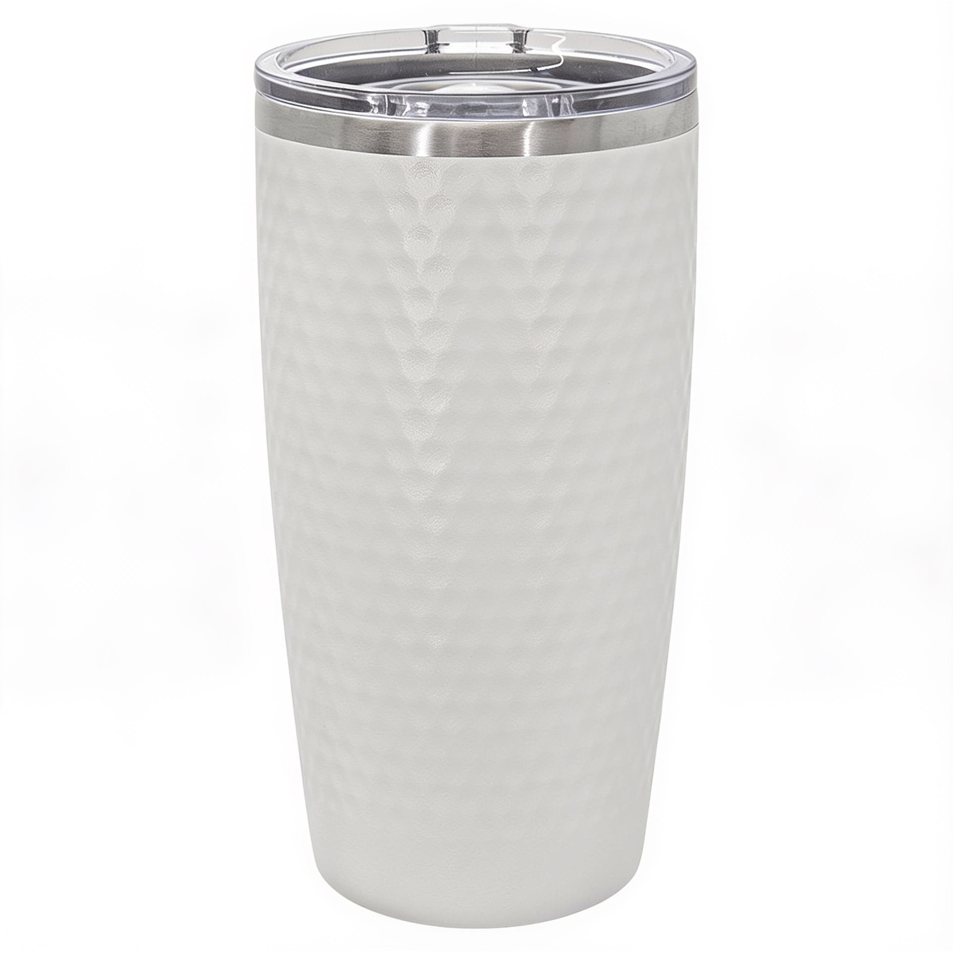 20 oz. White Golf Tumbler - Full Dimples and Slider Lid blank-preview