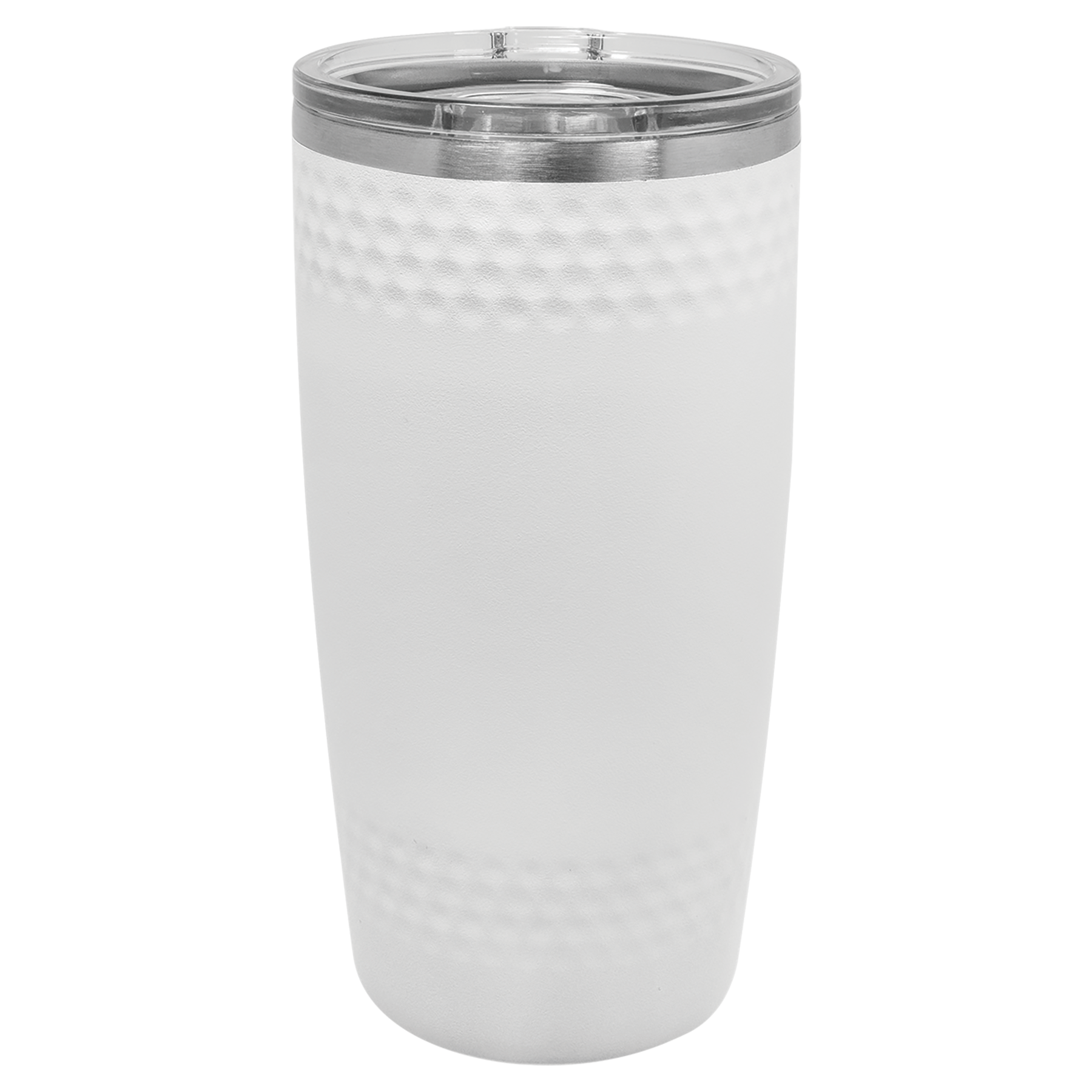 20 oz. White Golf Tumbler with Dimples and Slider Lid blank-preview
