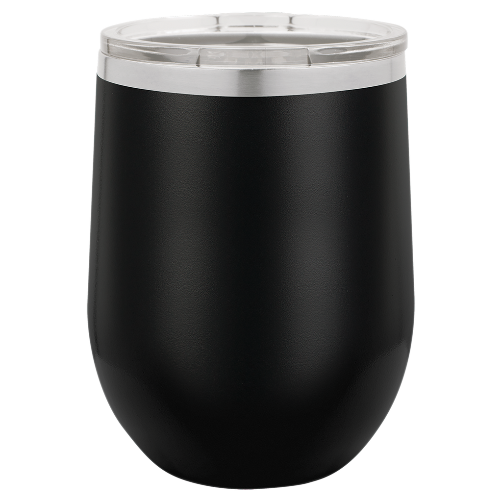 Black 12 oz. Stemless Tumbler with Clear Lid blank-preview
