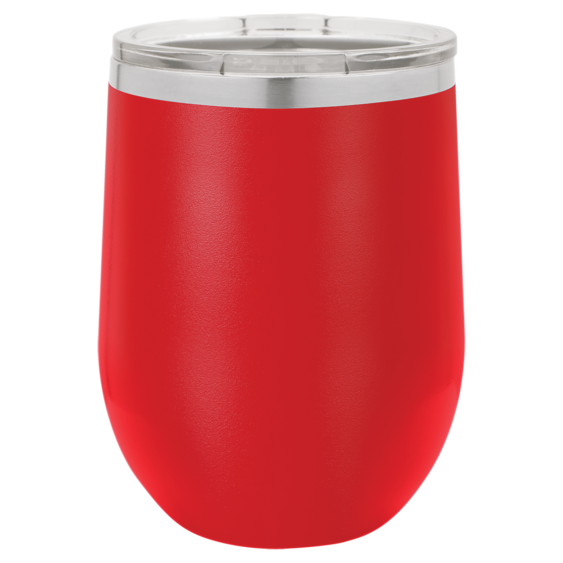 Red 12 oz. Stemless Tumbler with Clear Lid blank-preview