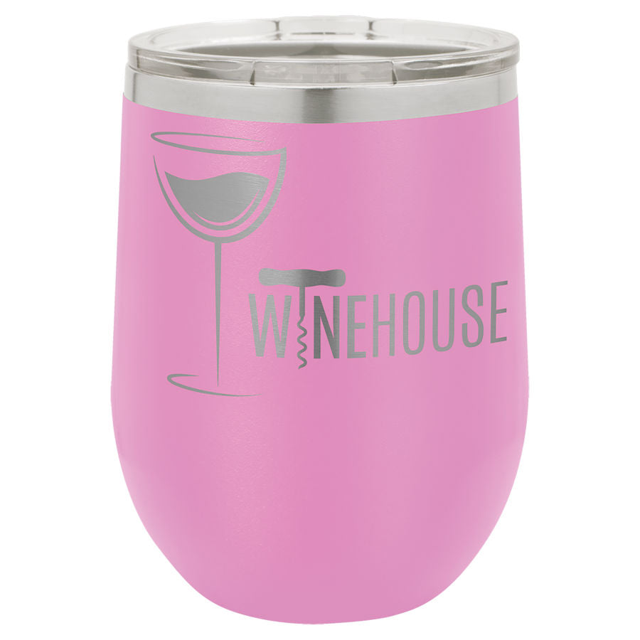 Light Purple 12 oz. Stemless Tumbler with Clear Lid
