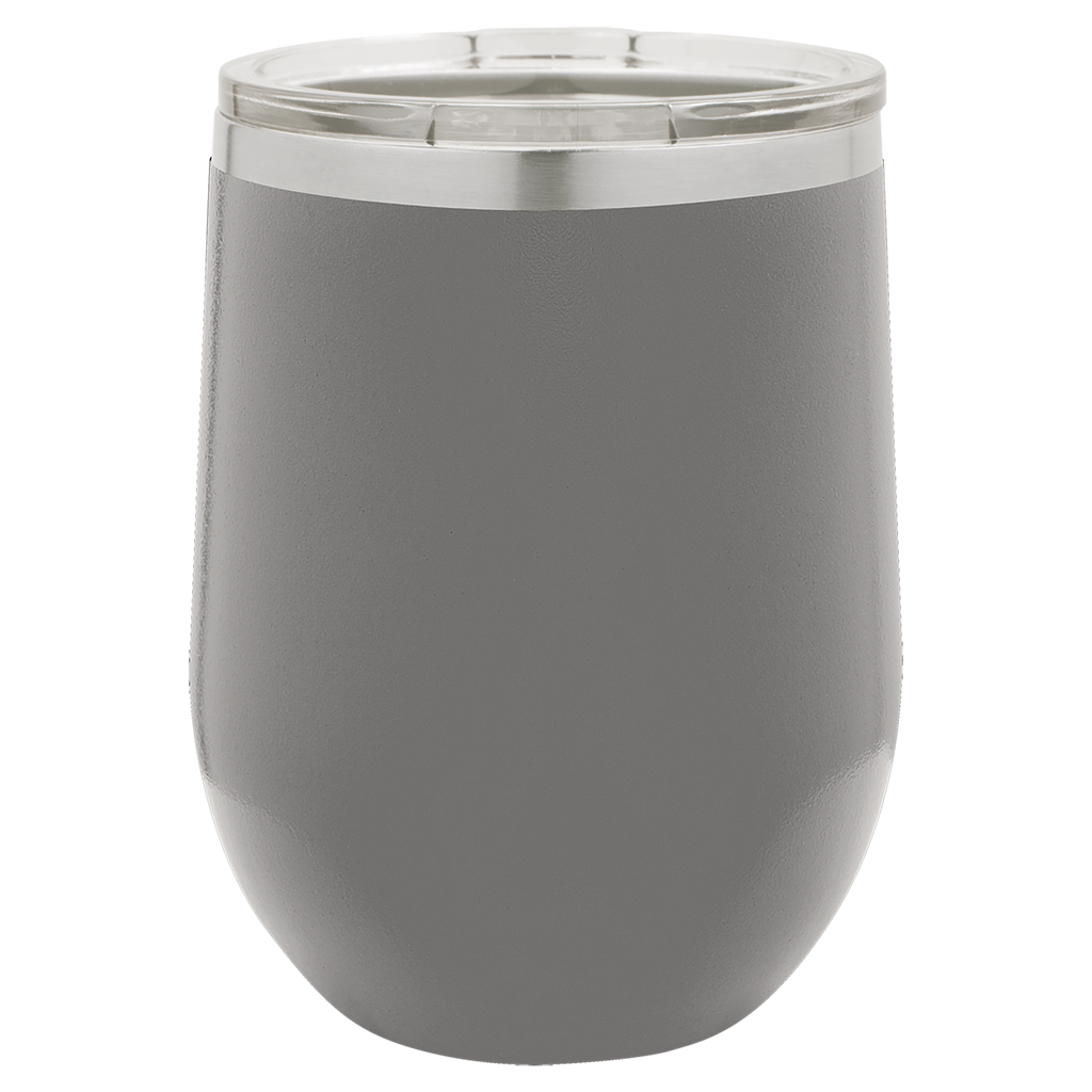 Dark Gray 12 oz. Stemless Tumbler blank-preview
