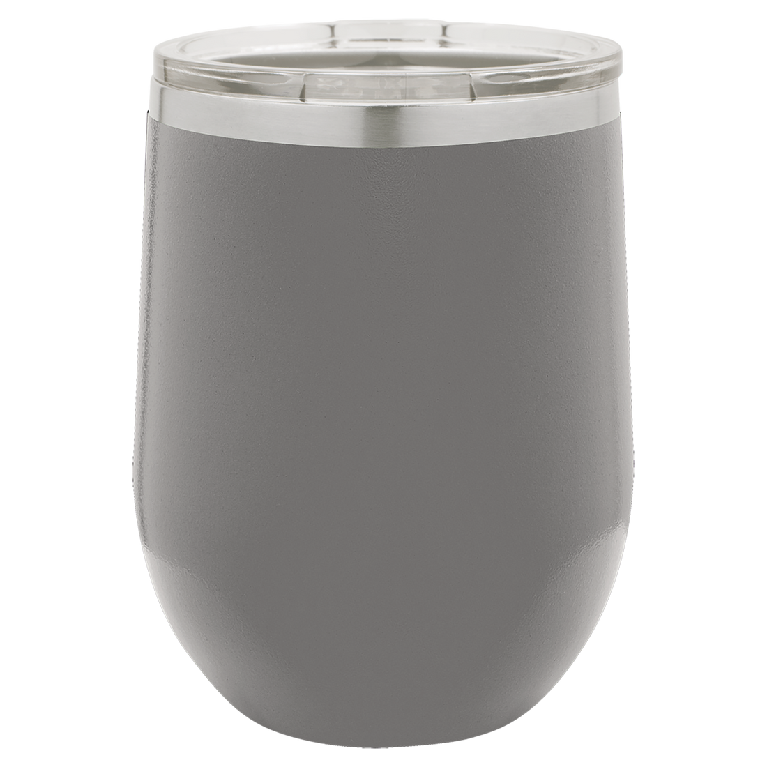 Stemless Wine Tumbler with Standard Lid – 12 oz. / Dark Gray preview