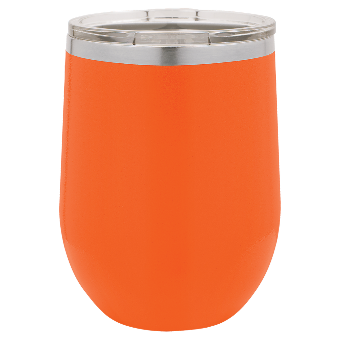 Stemless Wine Tumbler with Standard Lid – 12 oz. / Orange preview
