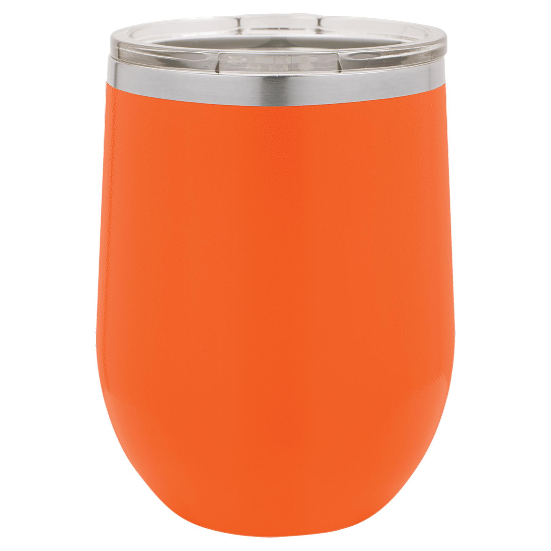 Orange 12 oz. Stemless Tumbler with Clear Lid blank-preview