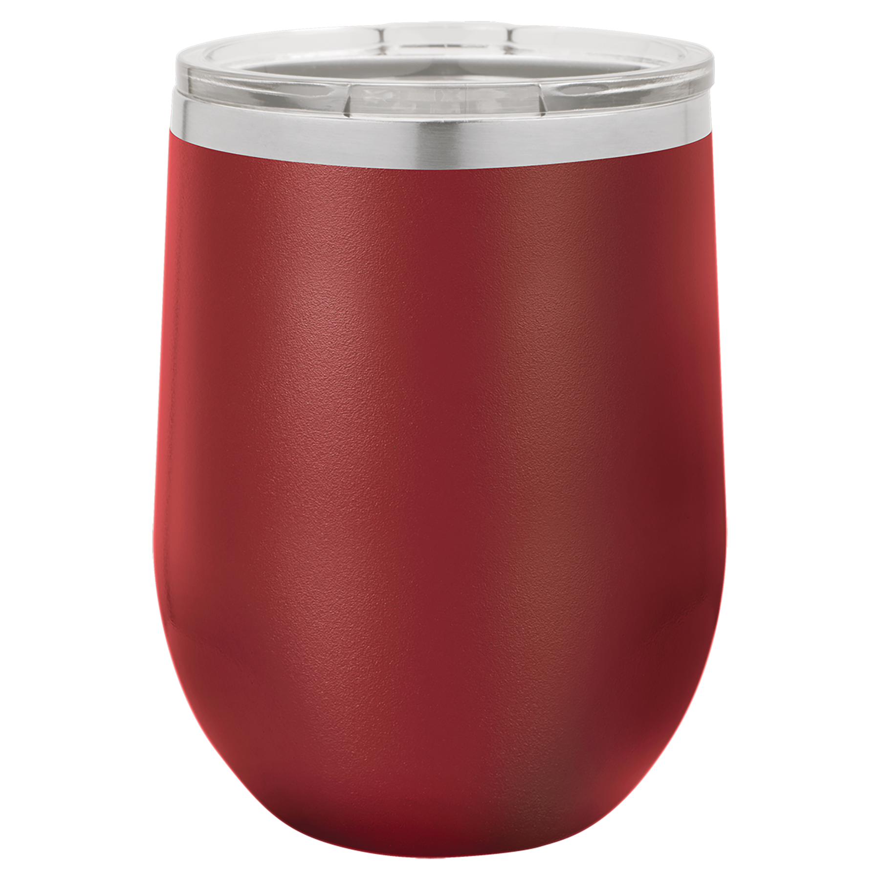 Maroon 12 oz. Stemless Tumbler with Clear Lid blank-preview