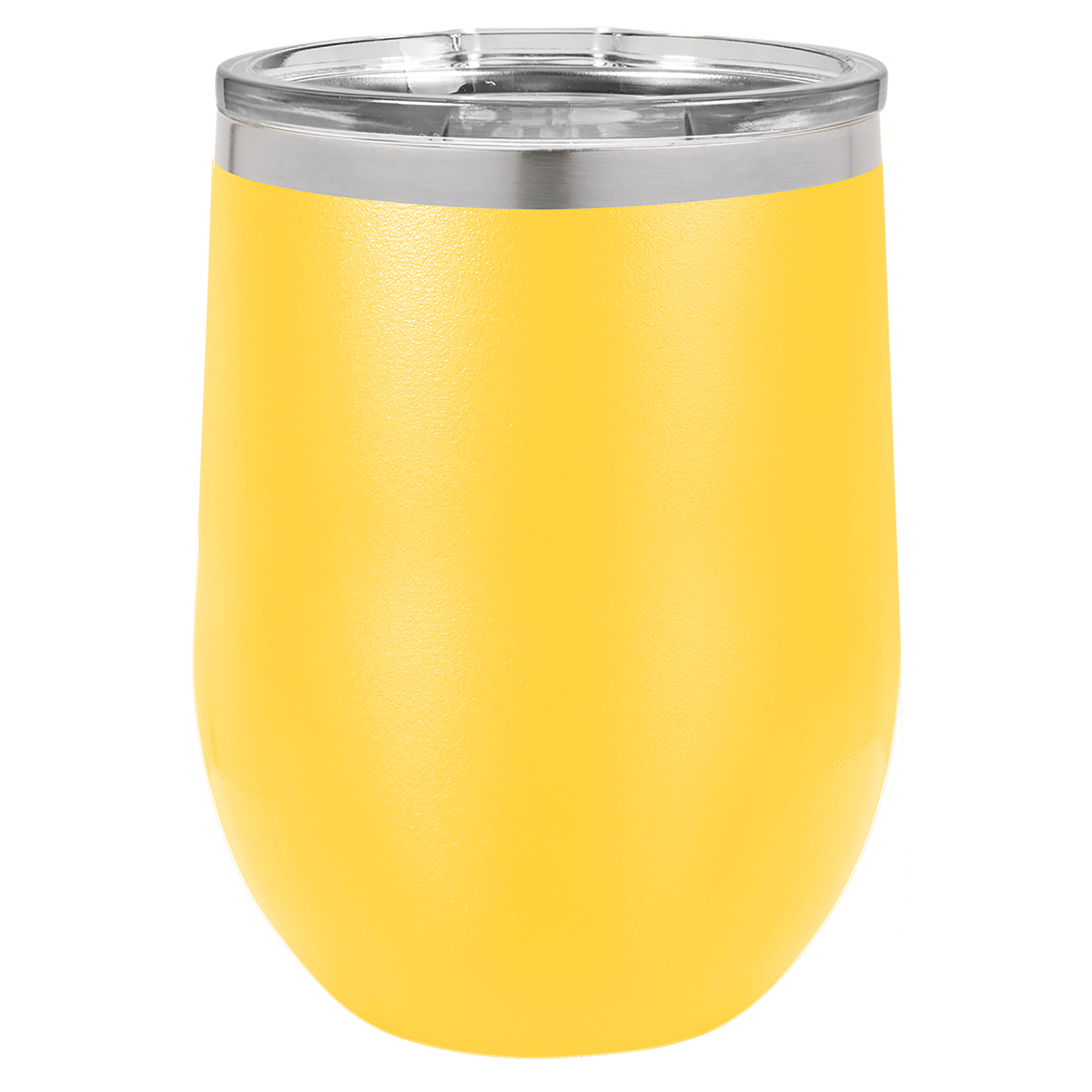 Yellow 12 oz. Stemless Tumbler with Clear Lid blank-preview