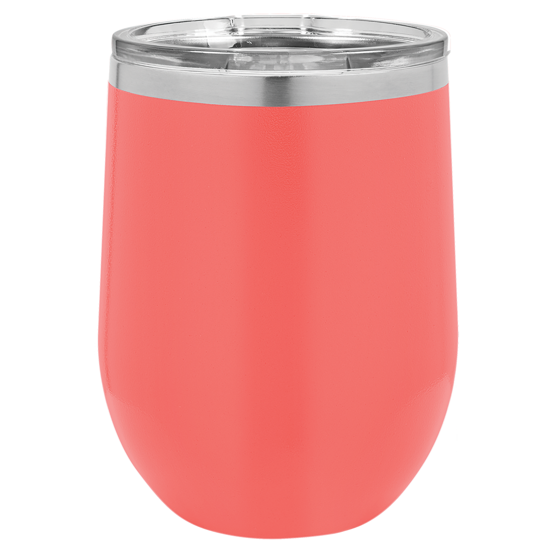 Stemless Wine Tumbler with Standard Lid – 12 oz. / Coral preview